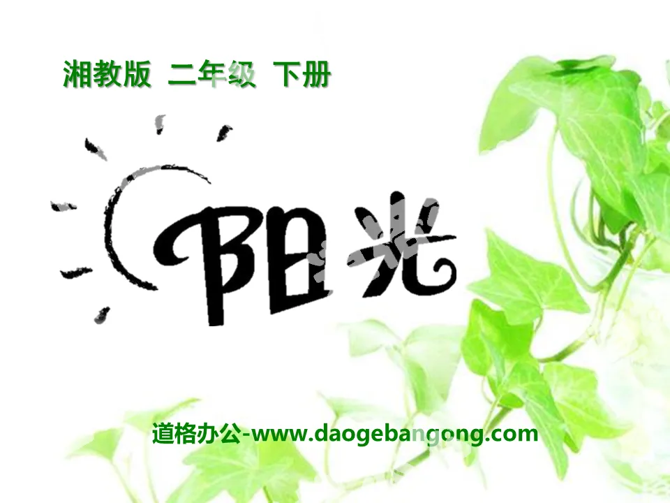 《阳光》PPT课件7
