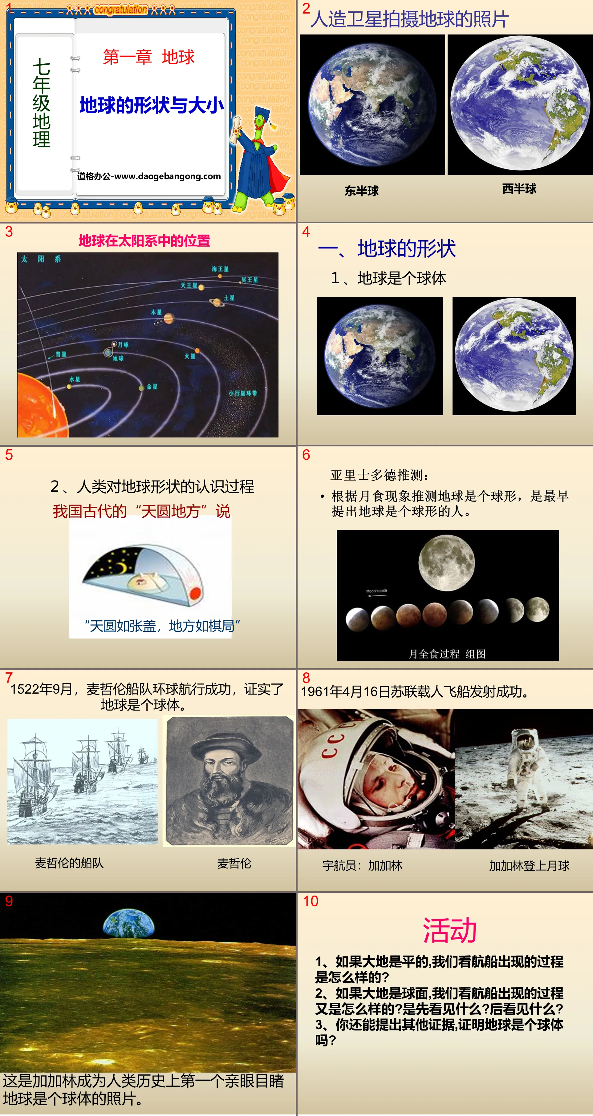 "The Shape and Size of the Earth" PPT download