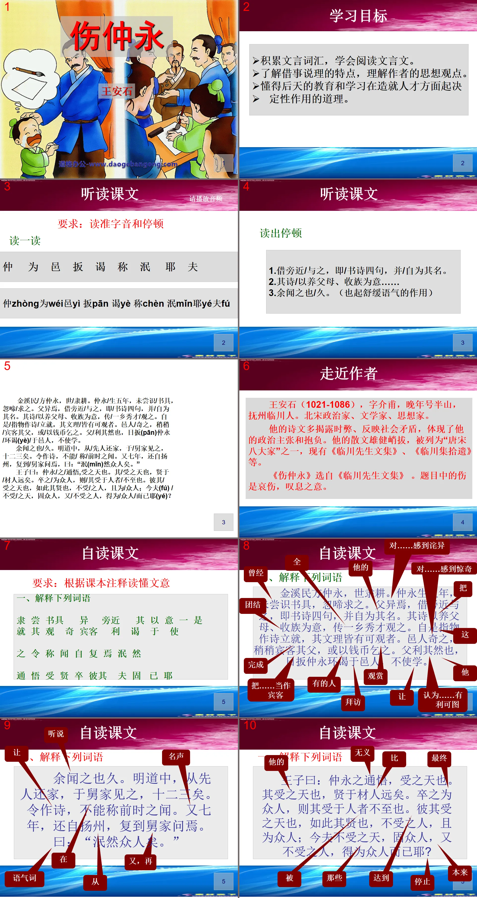 "Shang Zhongyong" PPT courseware 8