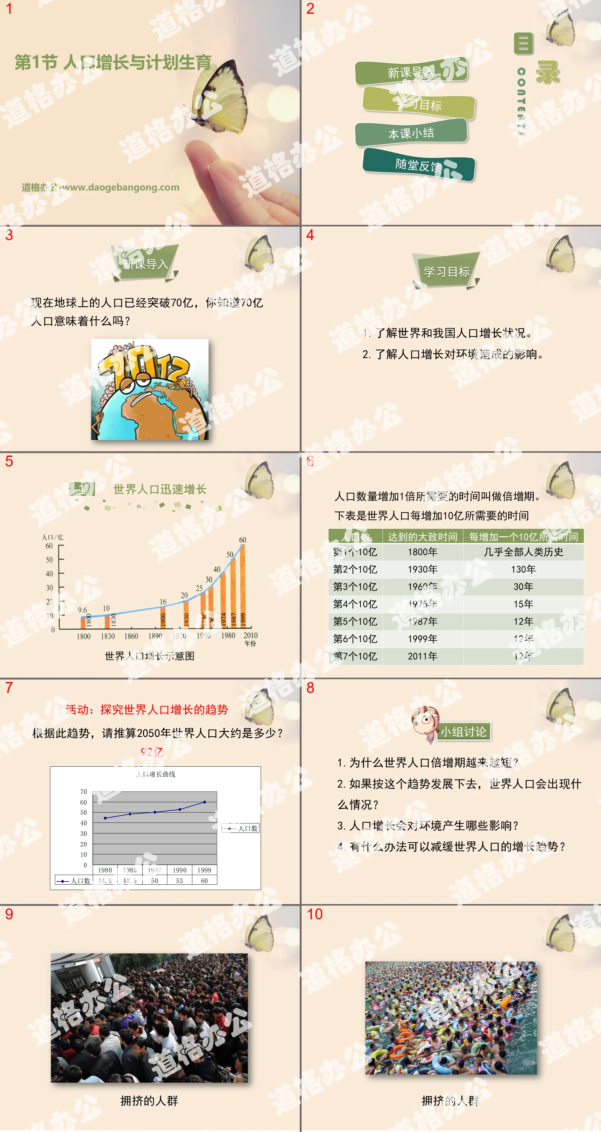 《人口增長與計劃生育》PPT下載