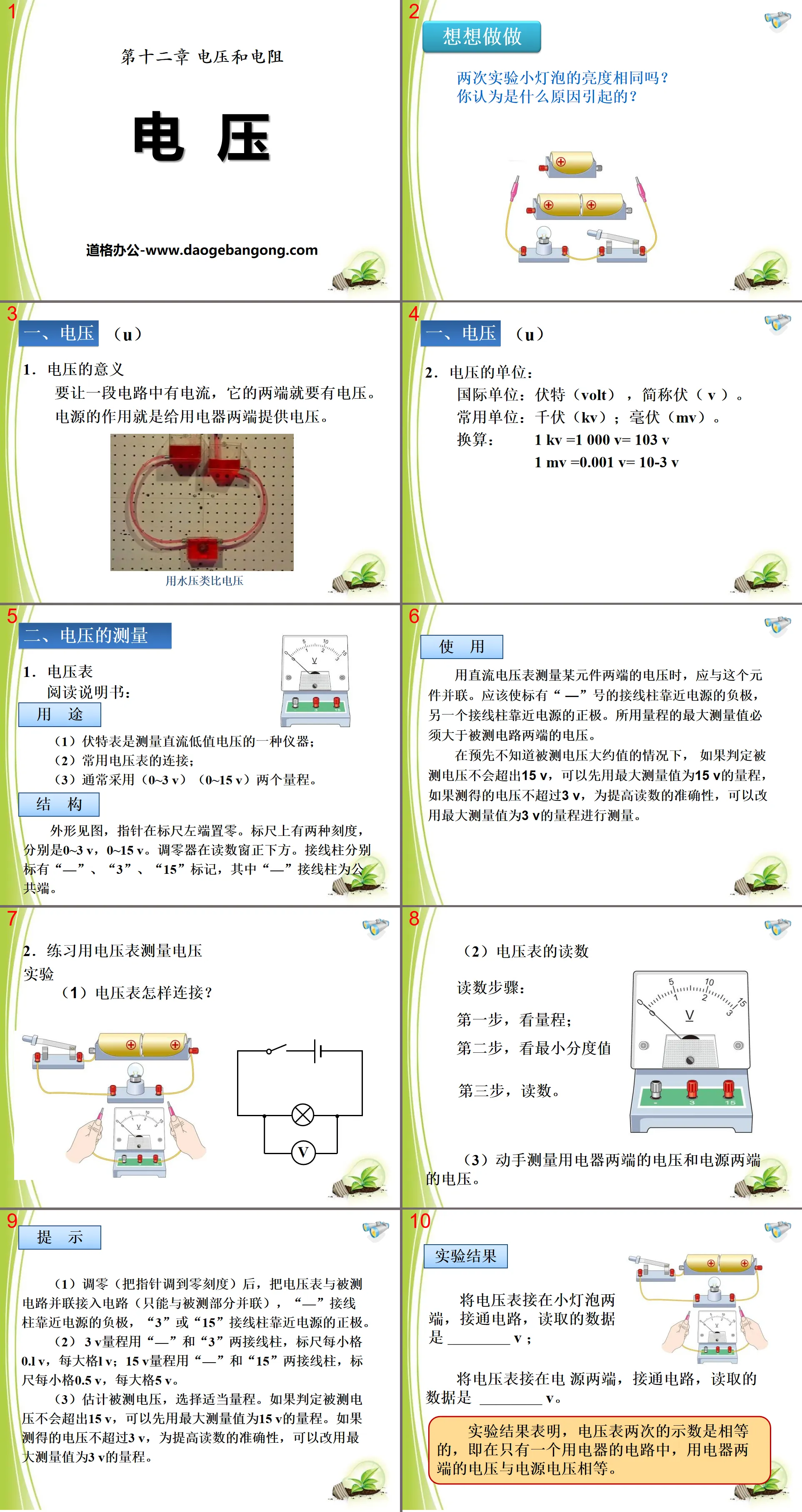 《电压》电压和电阻PPT课件2
