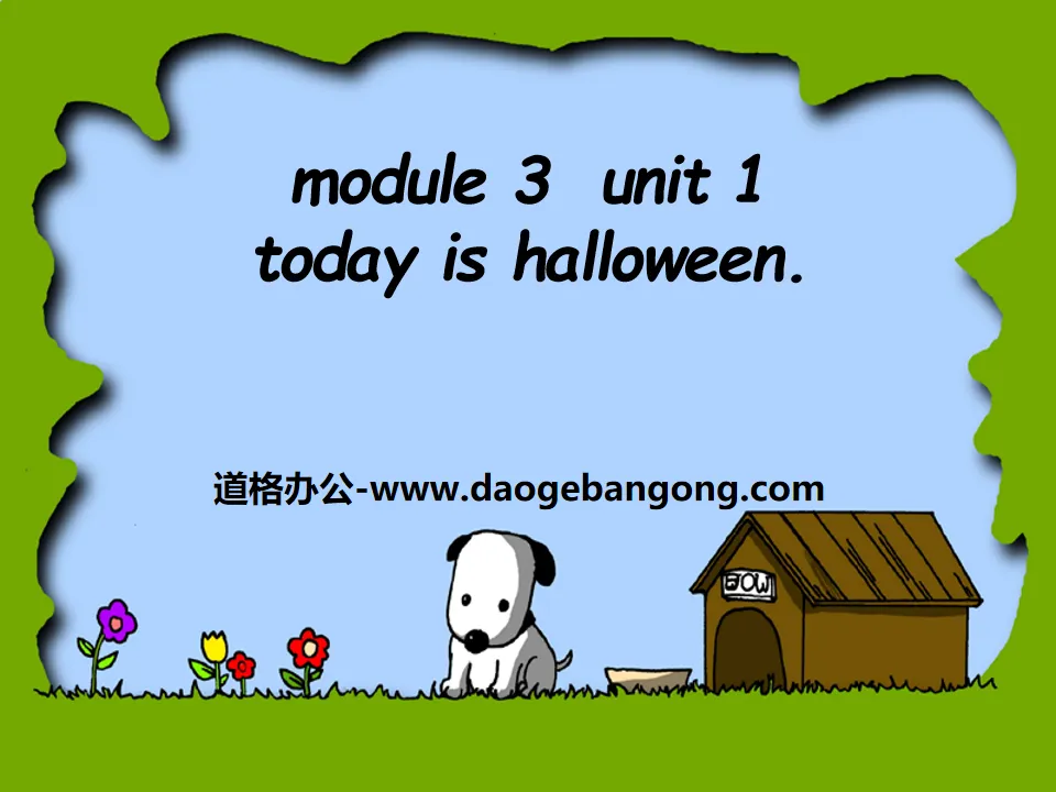 "Today is Halloween" PPT courseware 2