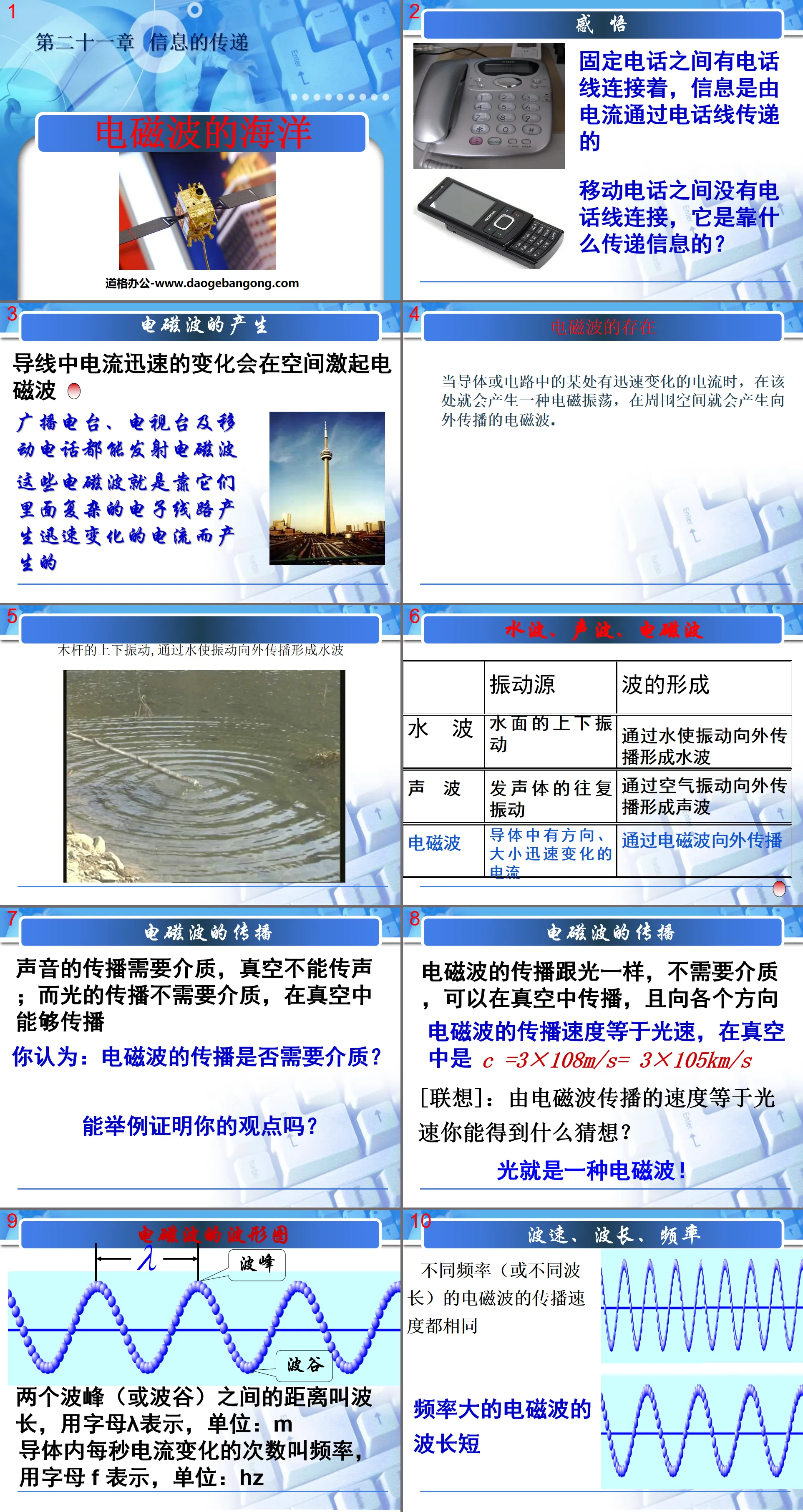 《電磁波的海洋》訊息的傳遞PPT課件