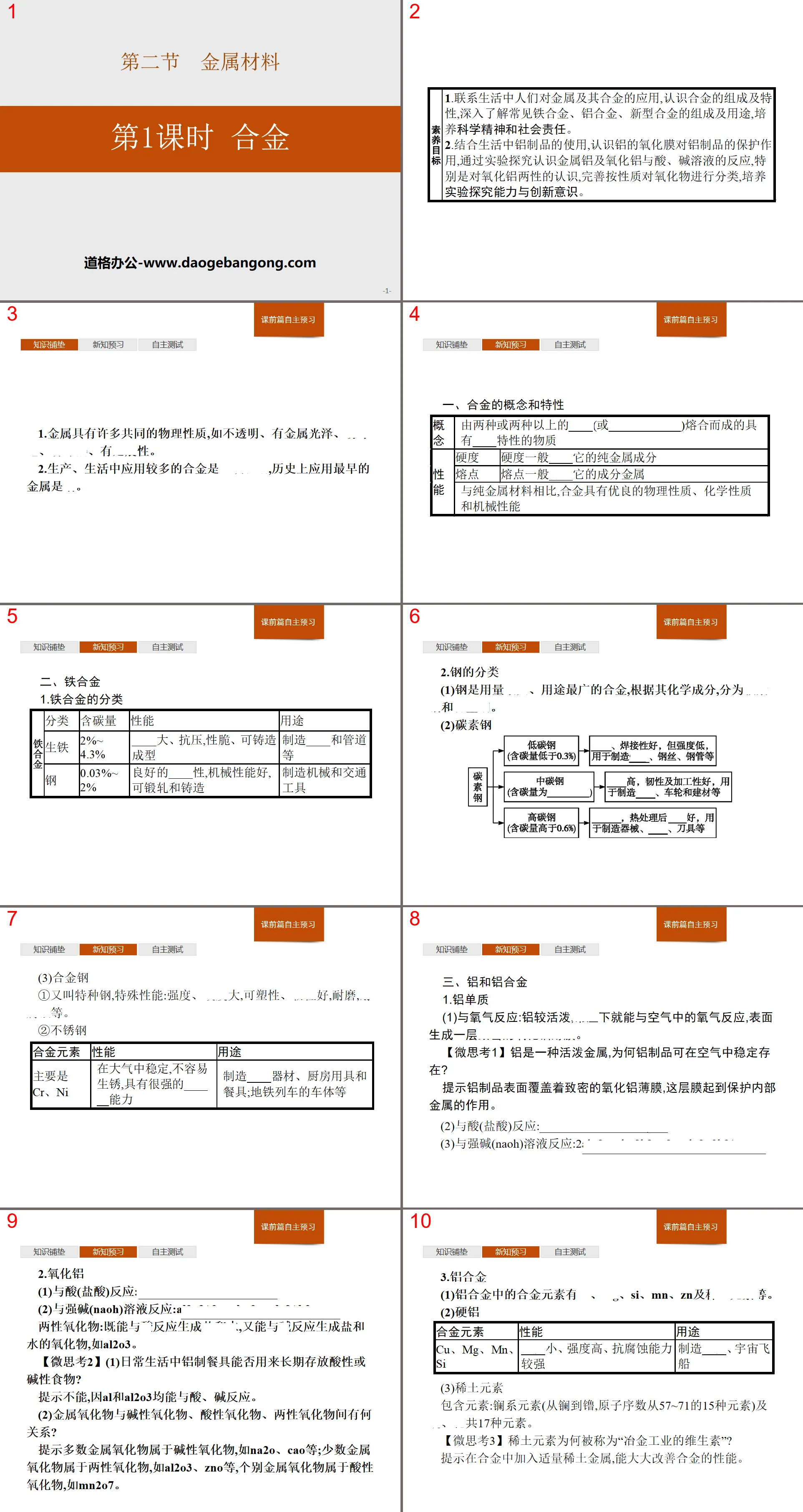 《合金》金属材料PPT下载
