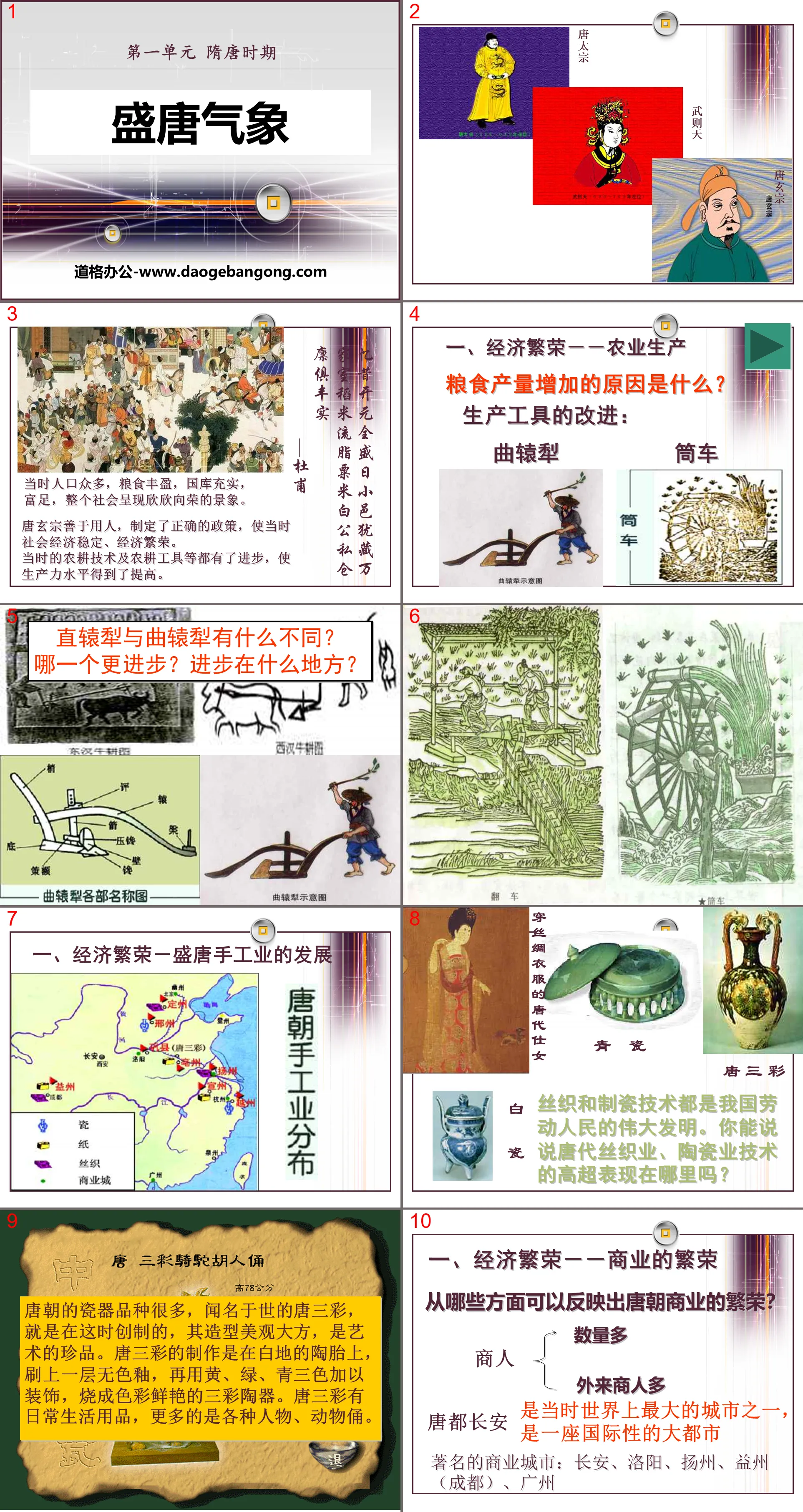 "Weather of the Prosperous Tang Dynasty" PPT courseware 2 during the Sui and Tang Dynasties