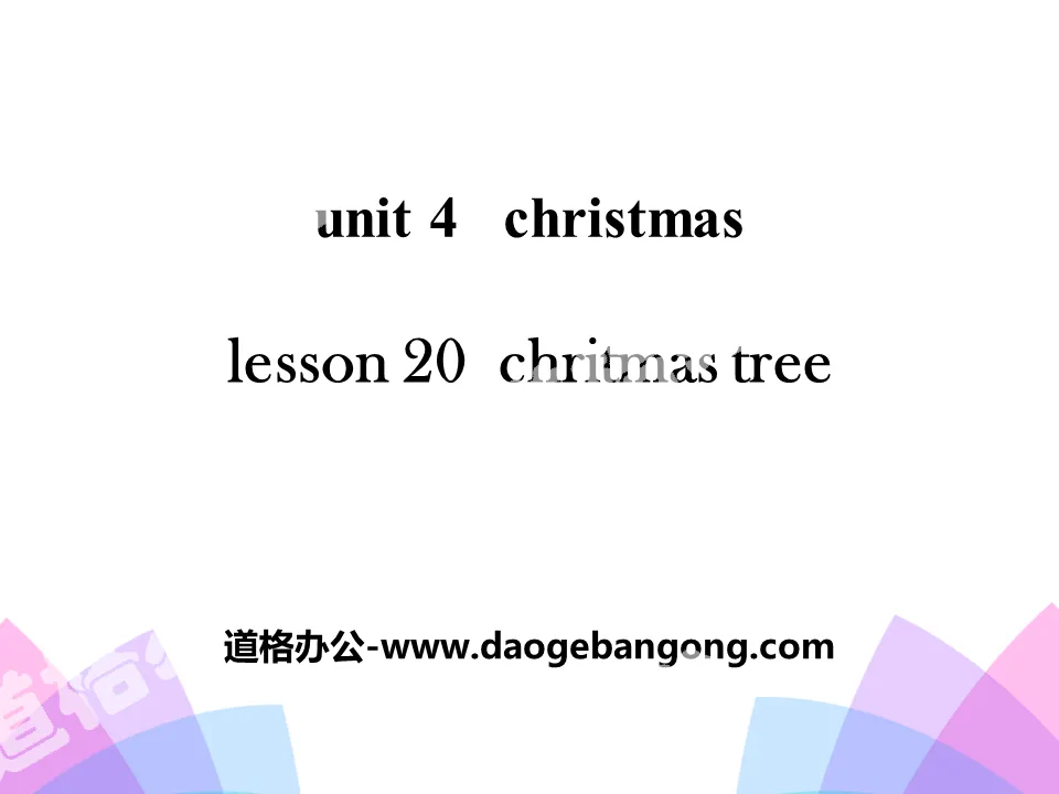 《Chritmas Tree》Christmas PPT
