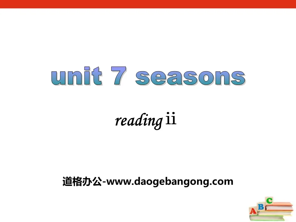 《Seasons》ReadingPPT课件