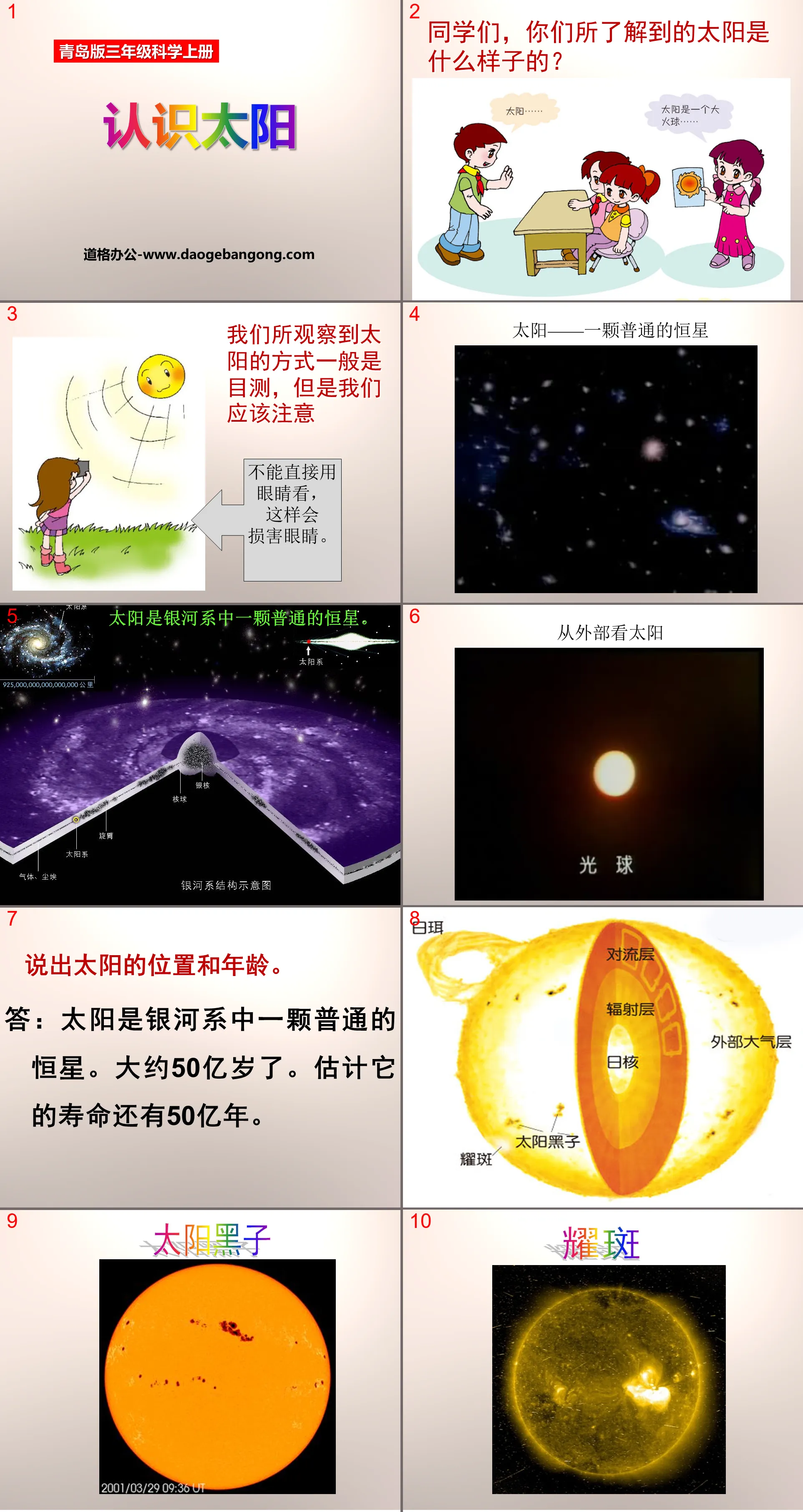 《認識太陽 》PPT