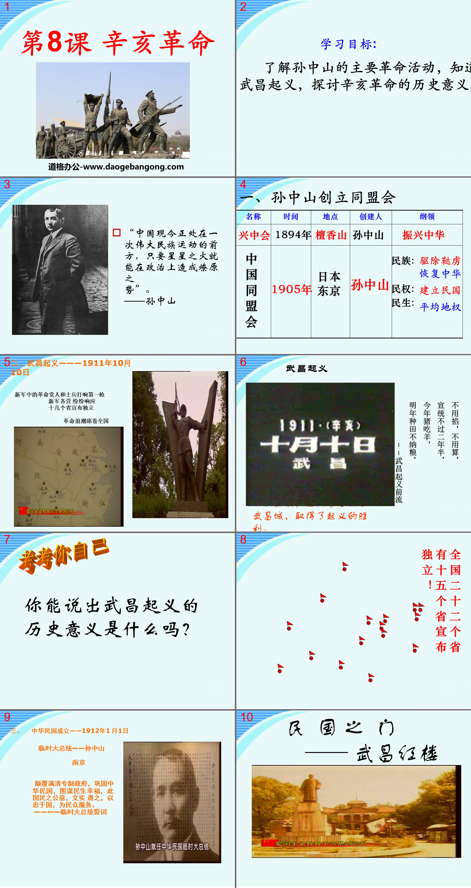 "Revolution of 1911" Exploration of Modernization PPT Courseware 8