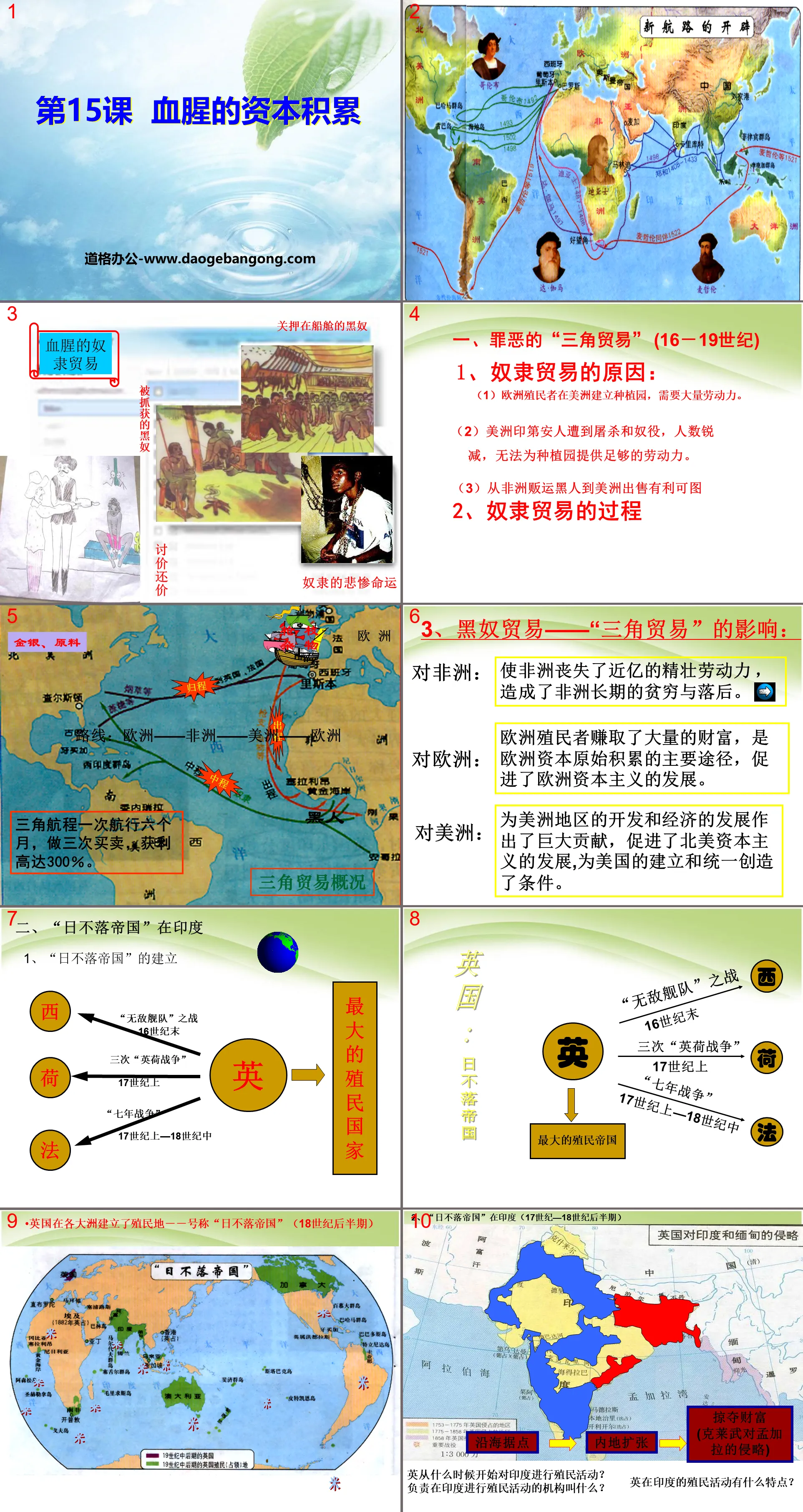 "Bloody Capital Accumulation" Colonial Expansion and the Struggle of the Colonial People PPT Courseware 4