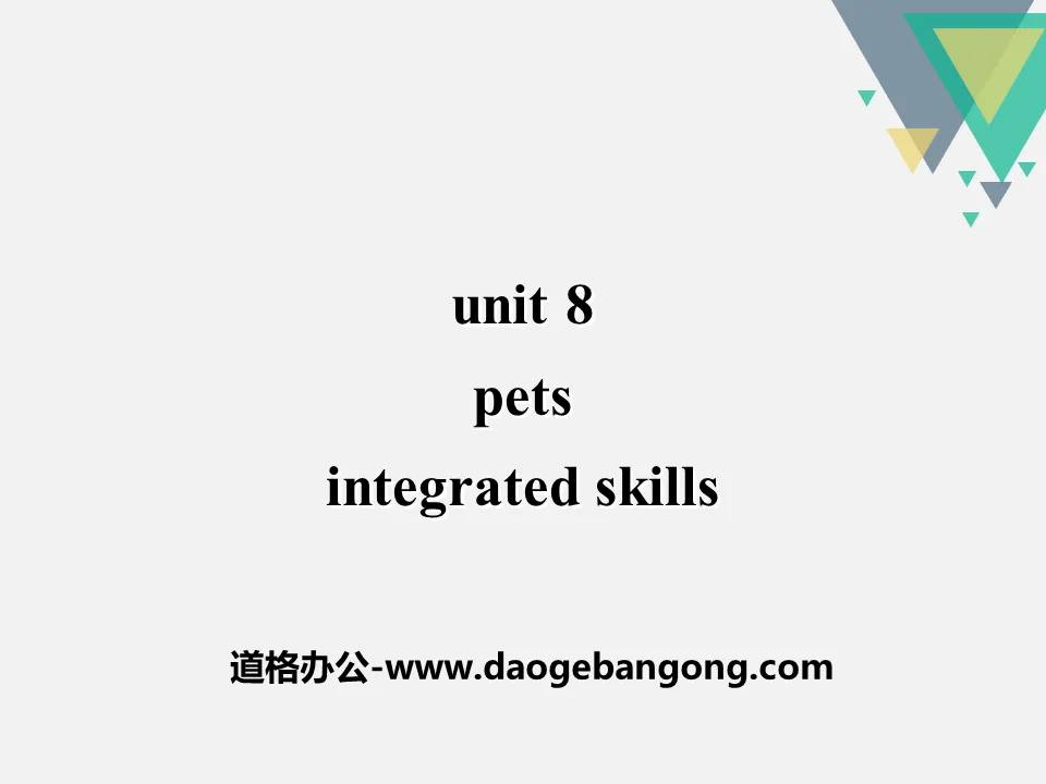 《Pets》Integrated skillsPPT