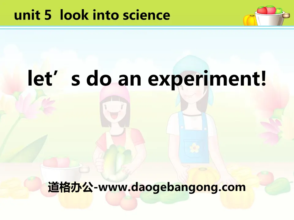 《Let's Do an Experiment》Look into Science! PPT教學課件