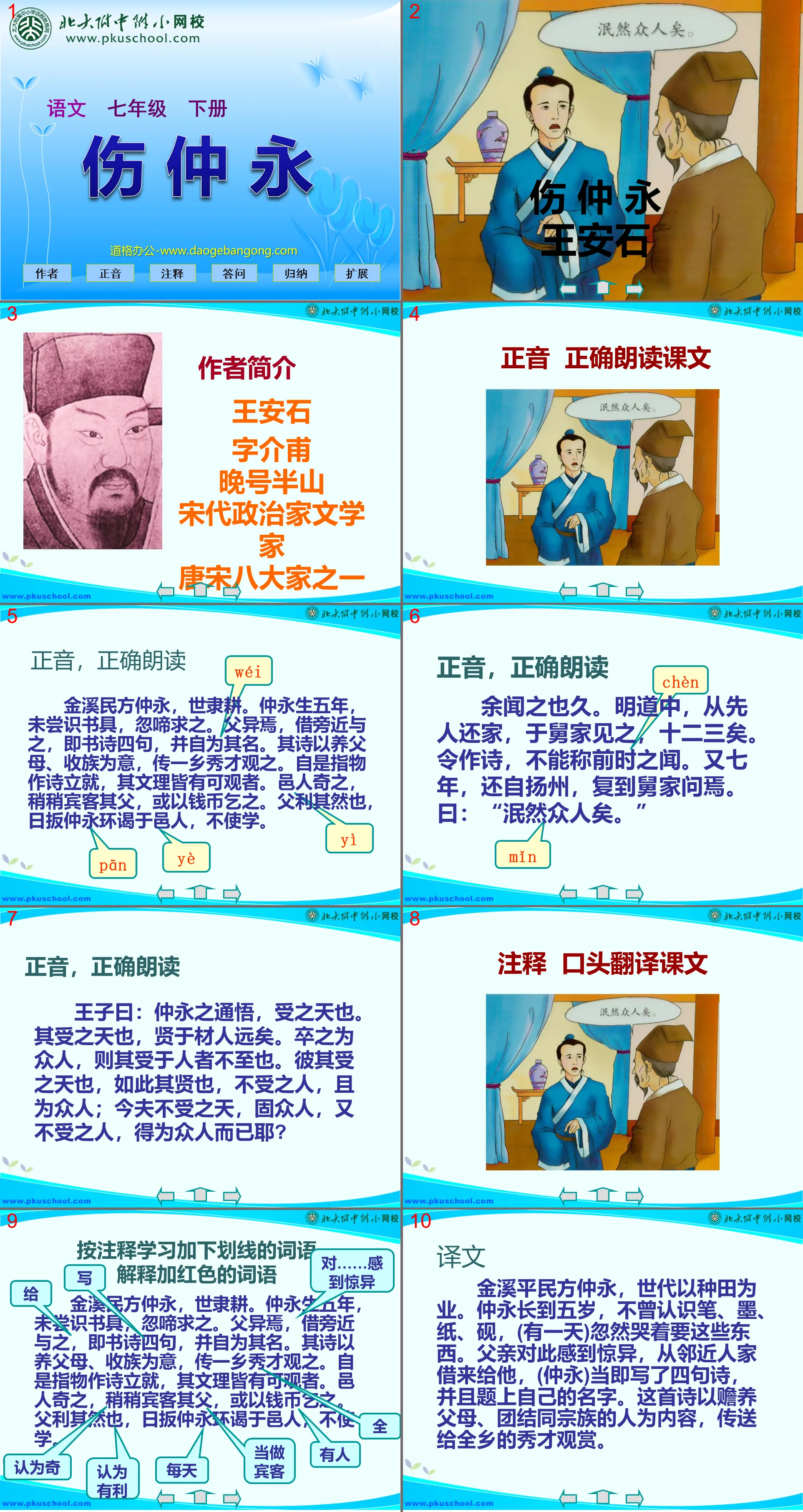 "Injury Zhongyong" PPT courseware 6