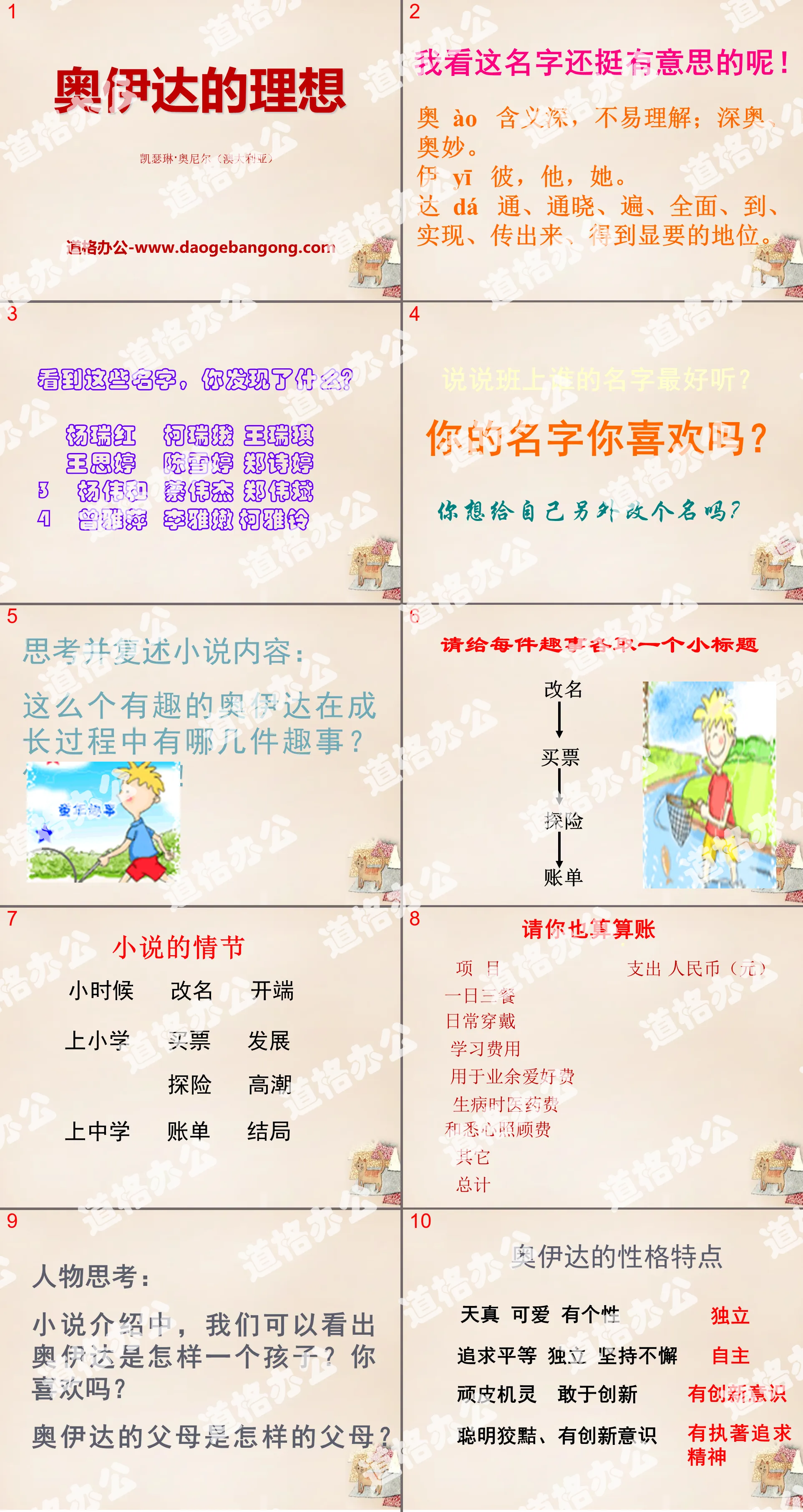 《奧伊達的理想》PPT課件2