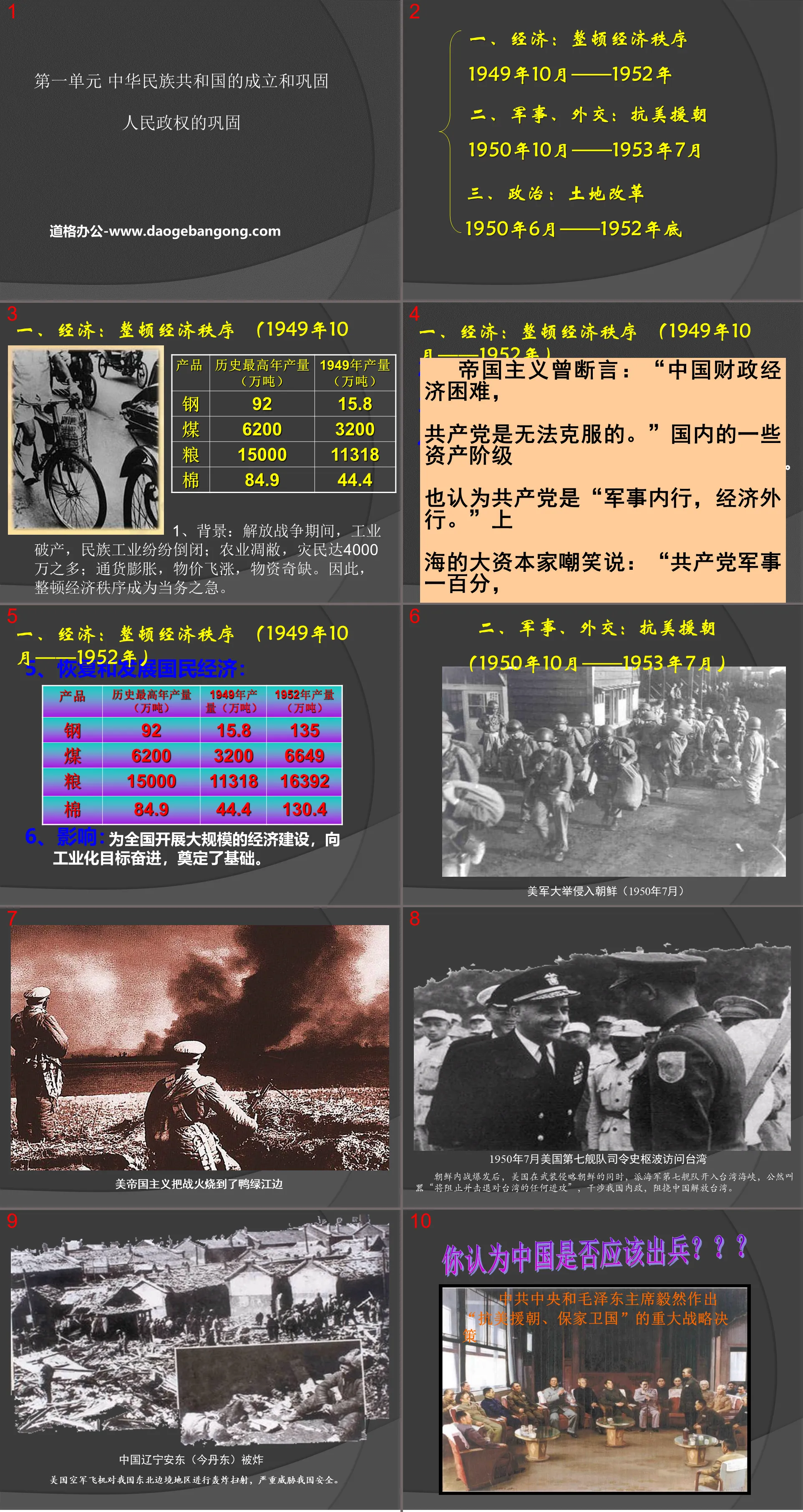 《人民政權的鞏固》中華民族共和國的成立與鞏固PPT課件2