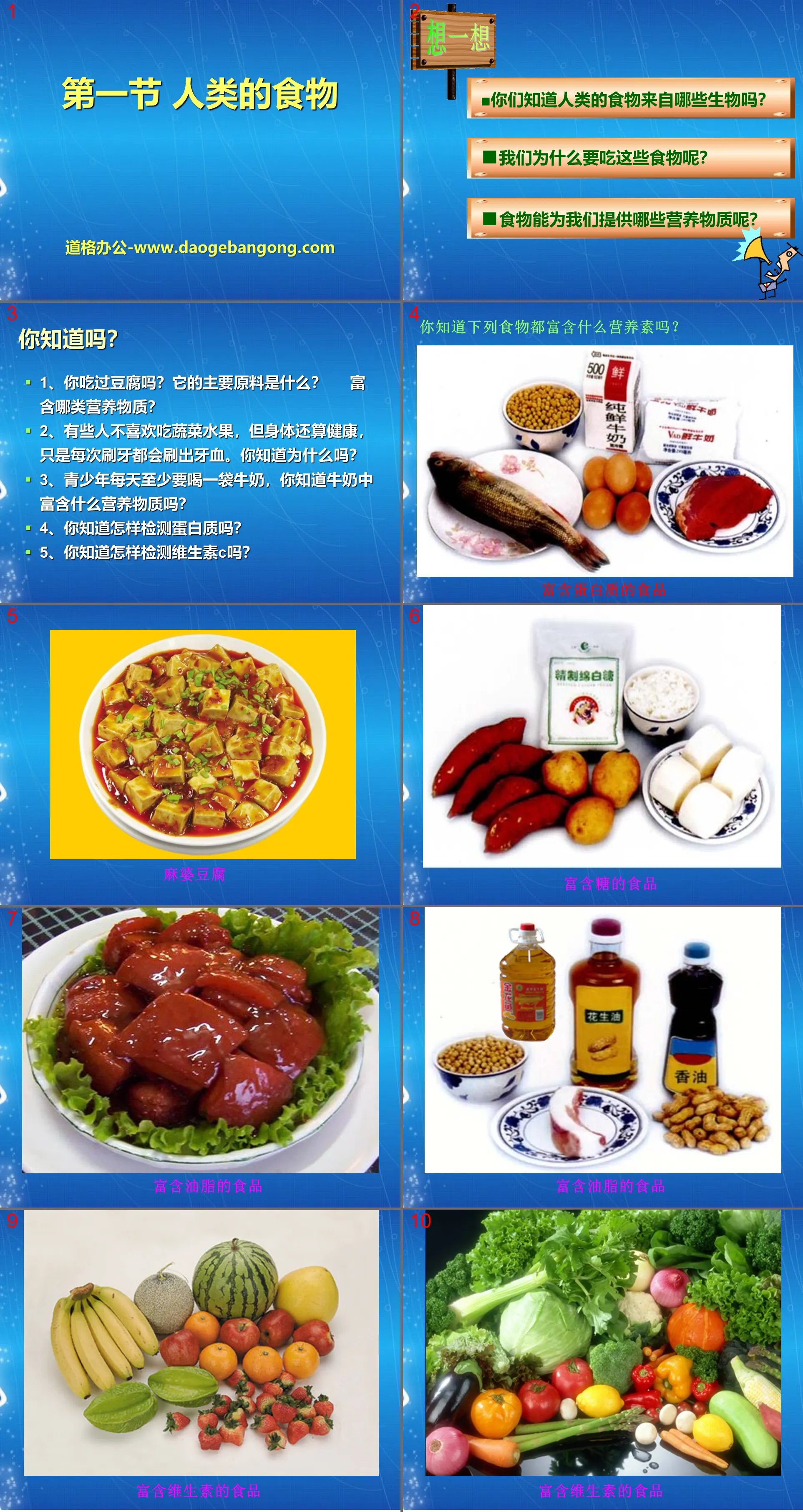 《人類的食物》PPT