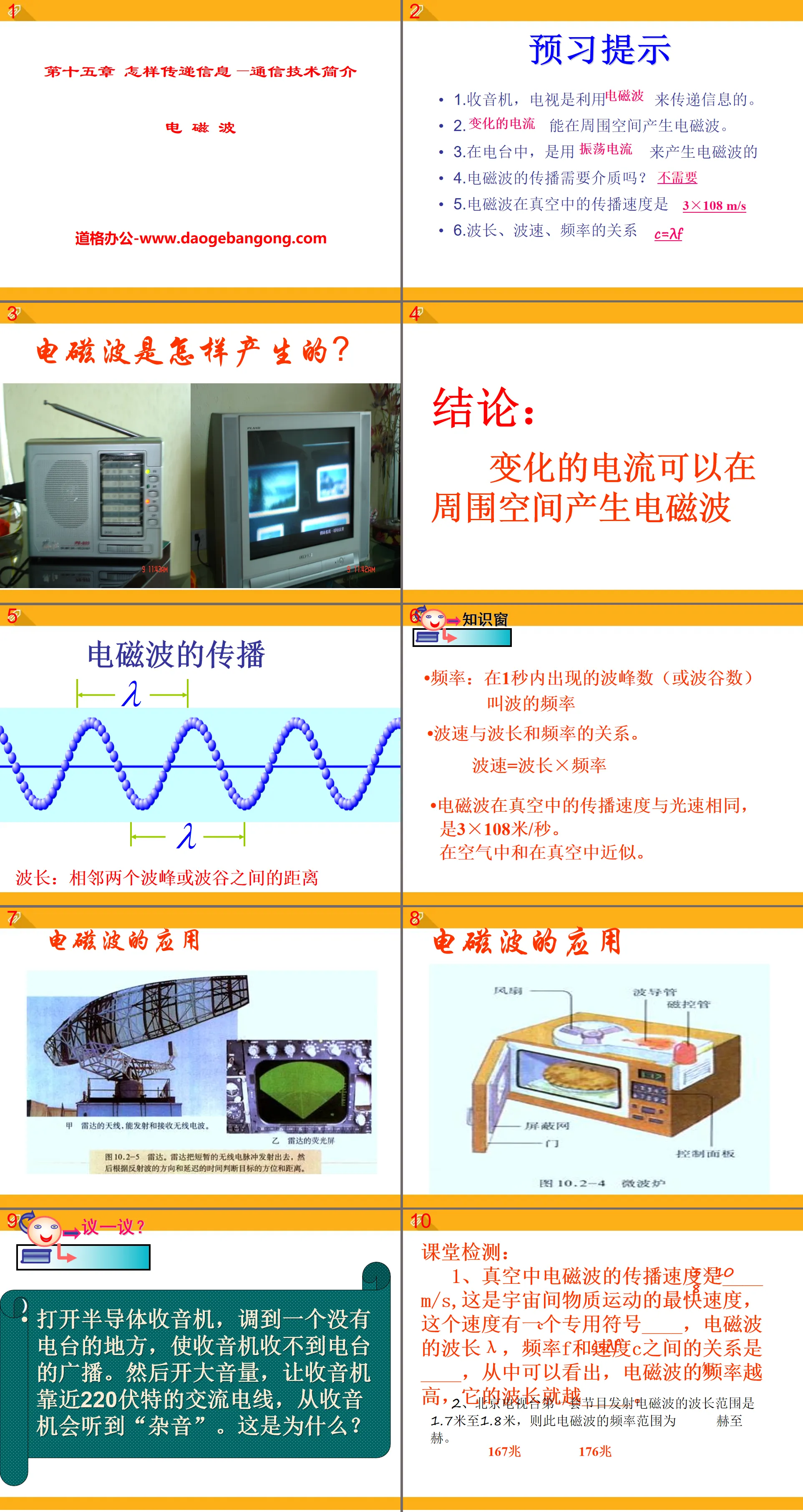 《电磁波》怎样传递信息—通信技术简介PPT课件2
