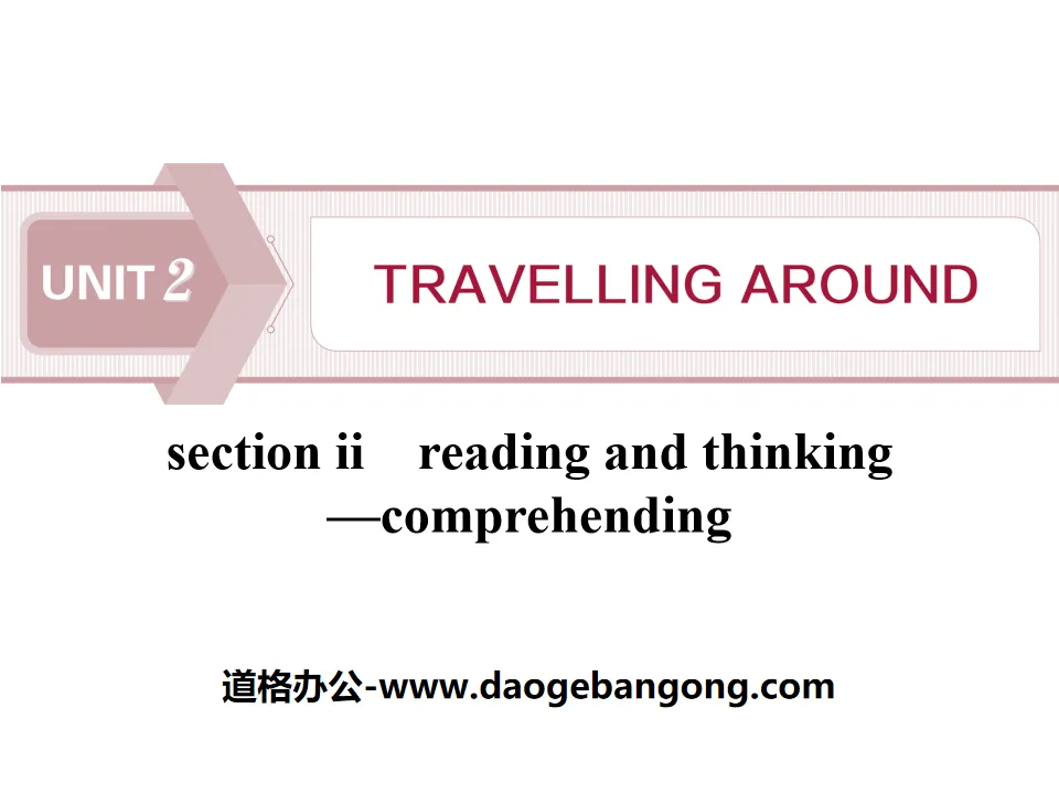 "Travelling Around" Reading and Thinking PPT download