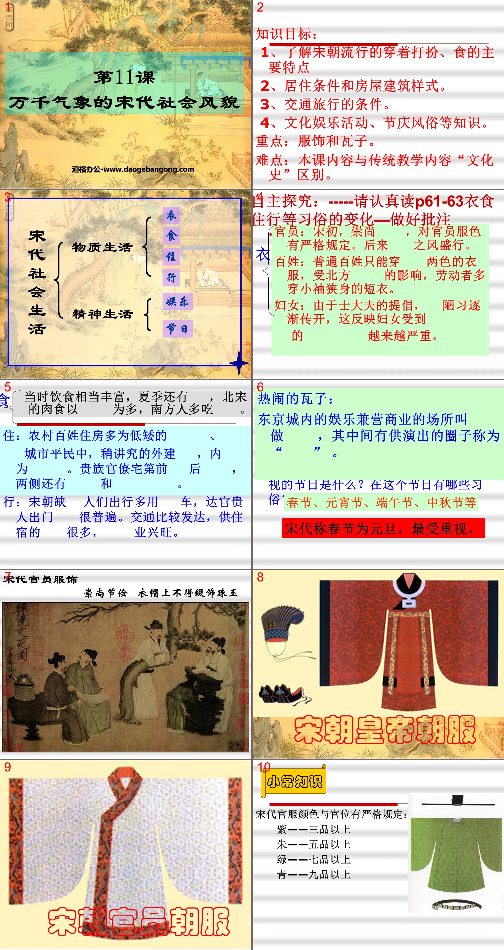 "The Social Scenery of the Song Dynasty with Thousands of Weathers" The southward shift of the economic center of gravity and the development of ethnic relations PPT courseware 4