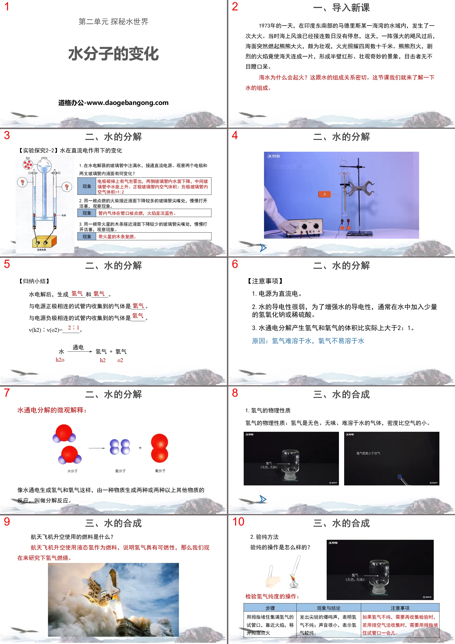 《水分子的变化》探秘水世界PPT