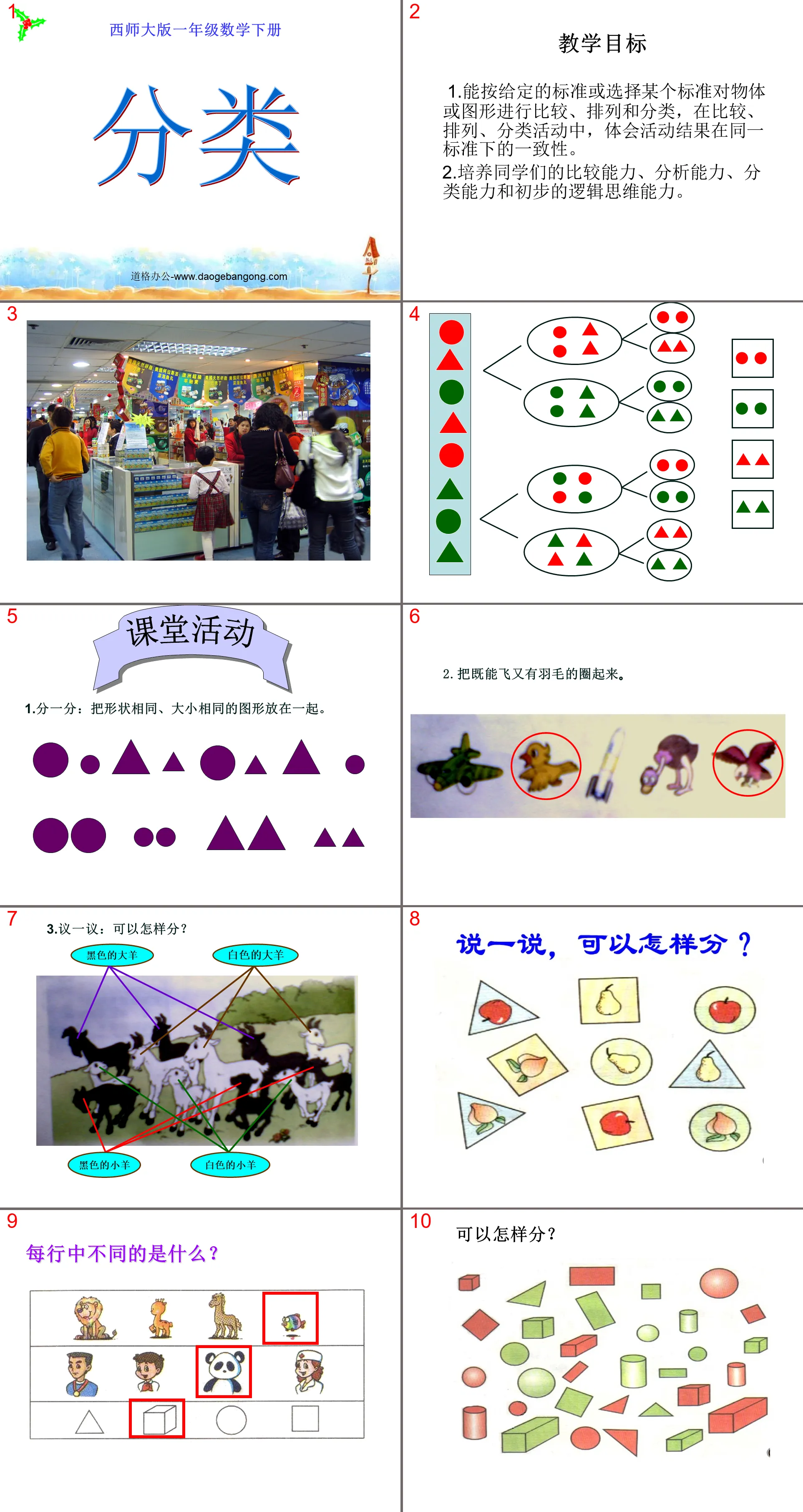 《分类》认识图形PPT课件