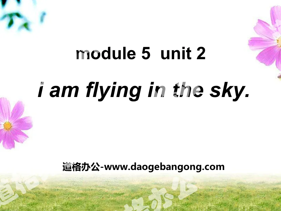 "I am flying in the sky" PPT courseware 2
