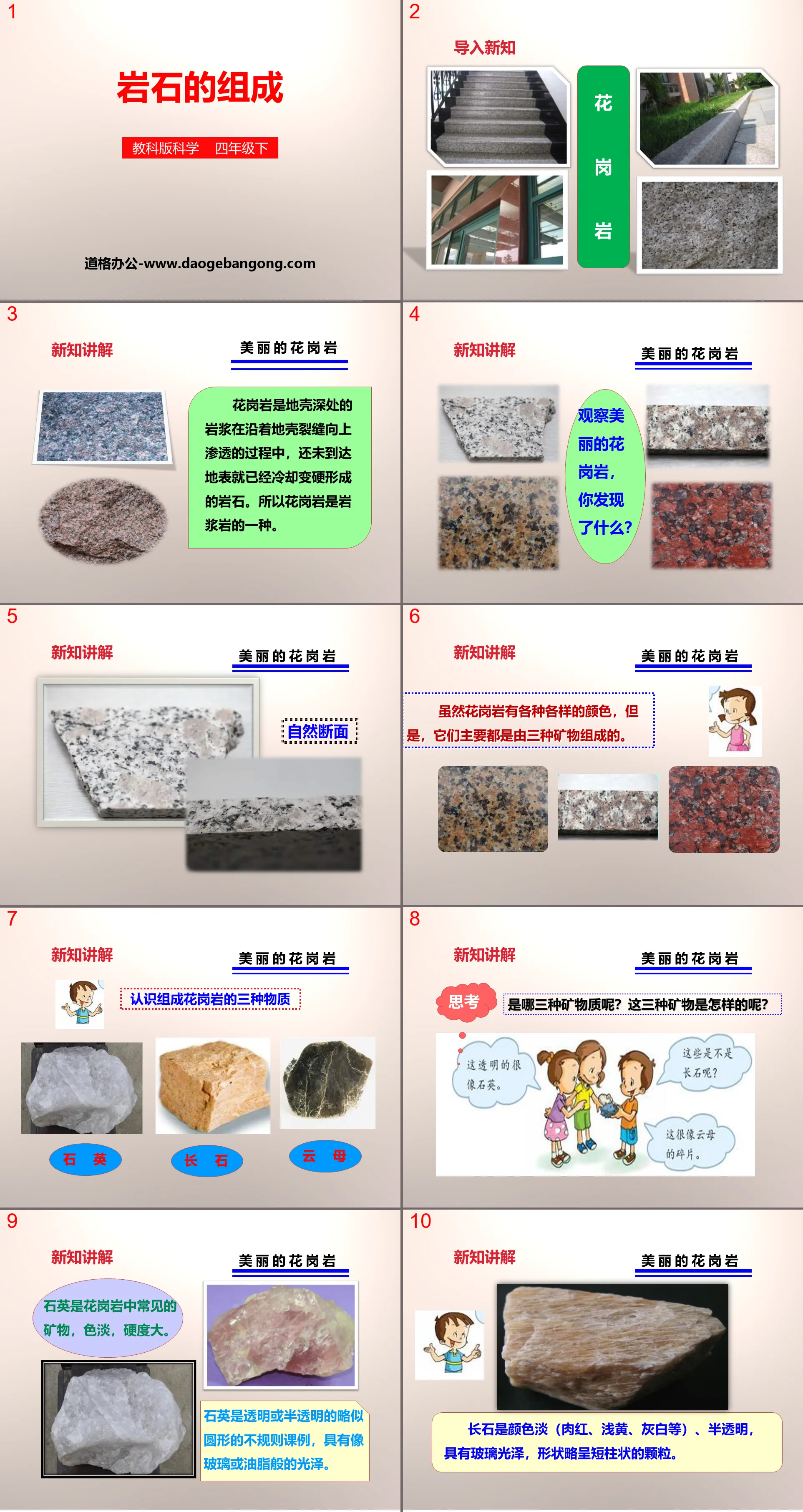 "The Composition of Rocks" Rocks and Minerals PPT Download