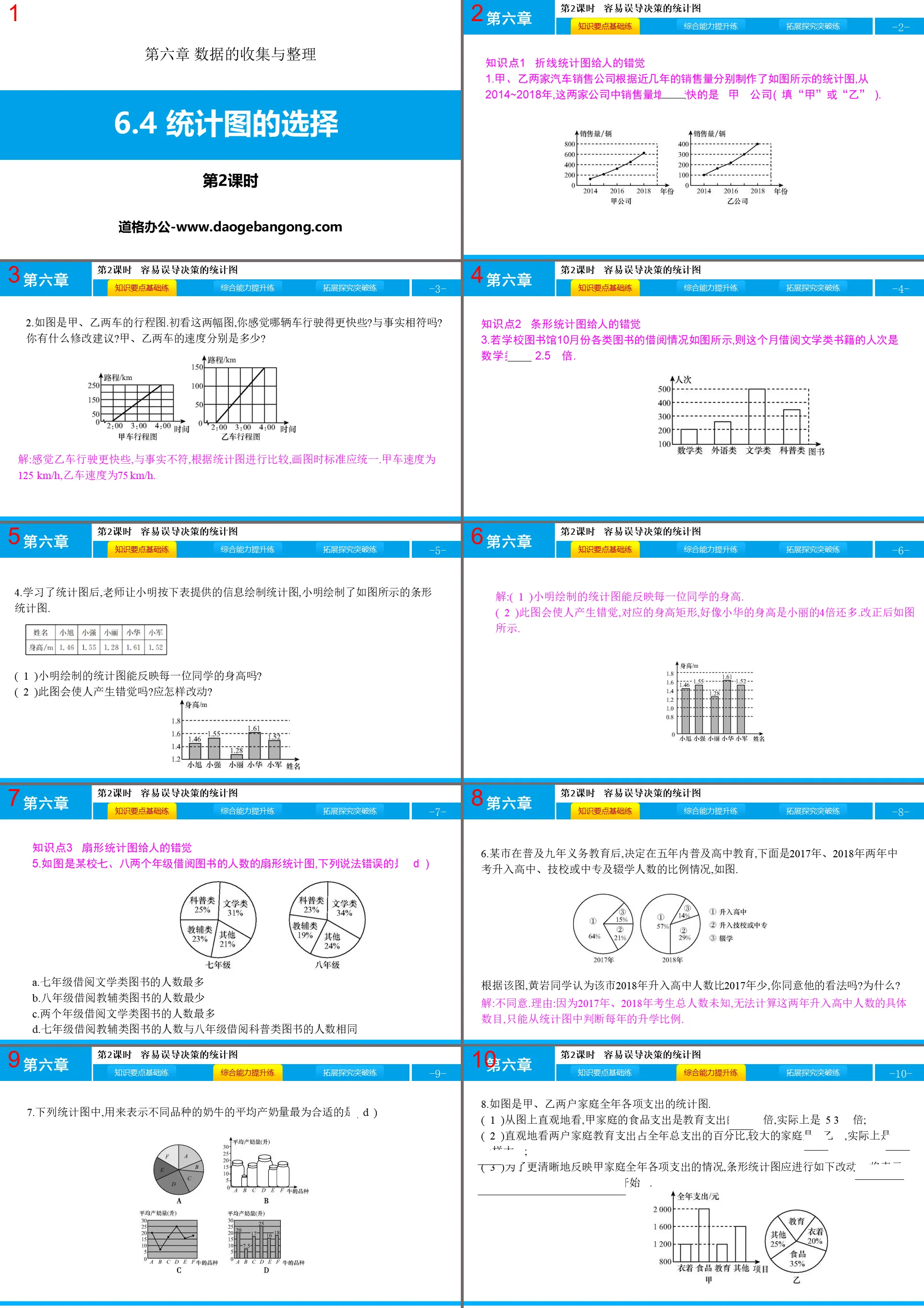 《統計圖的選擇》資料的蒐集與整理PPT下載(第2課時)