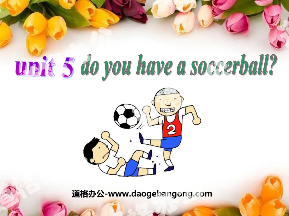 "Do you have a soccer ball?" PPT courseware 6