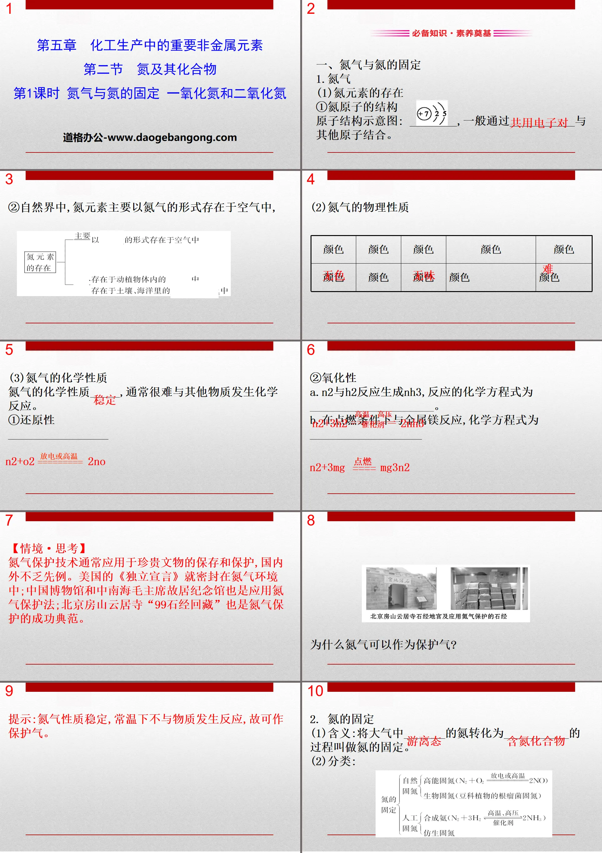 《氮及其化合物》化工生产中的重要非金属元素PPT(第1课时)
