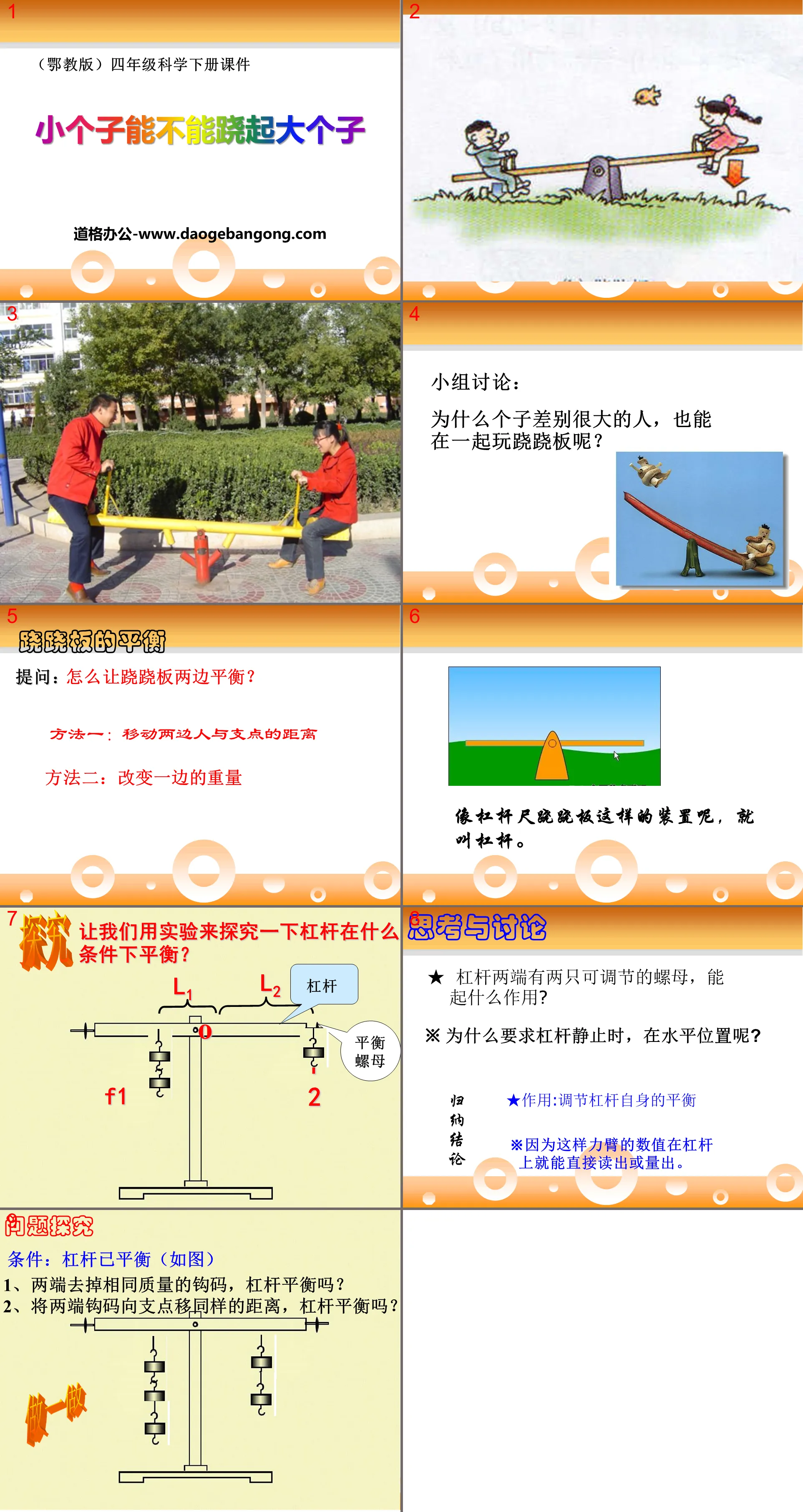 "Can a small man lift a big man?" PPT courseware 3