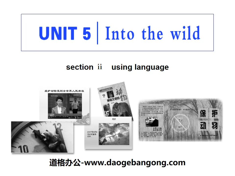 "Into the wild" Section ⅡPPT courseware