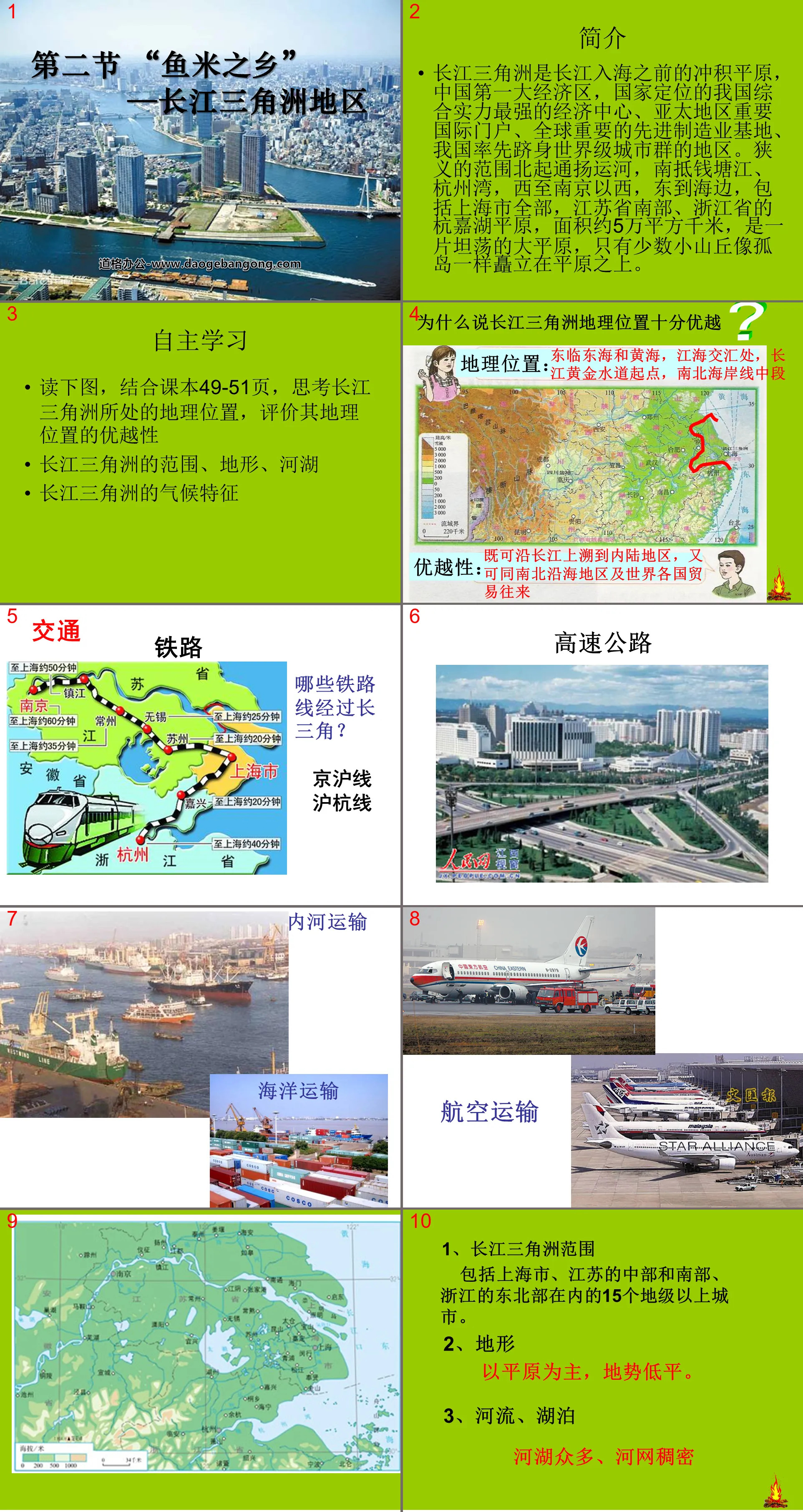 "Yangtze River Delta Region, a land of plenty" Southern Region PPT Courseware 3