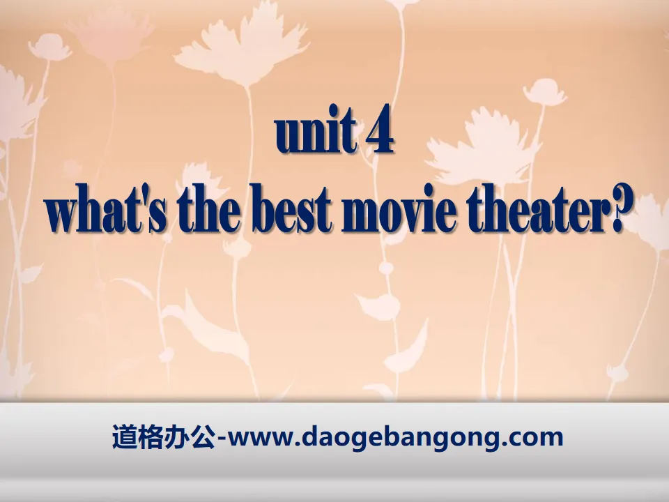 《What's the best movie theater?》PPT课件19
