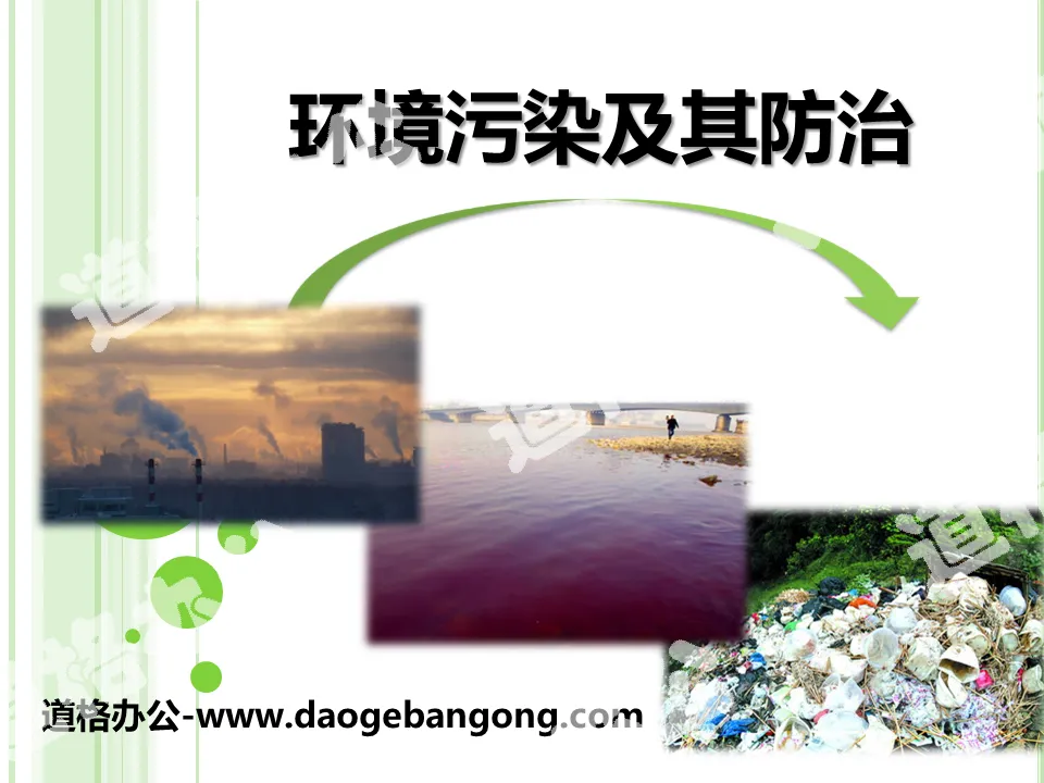 "Environmental Pollution and Its Prevention and Control" PPT courseware