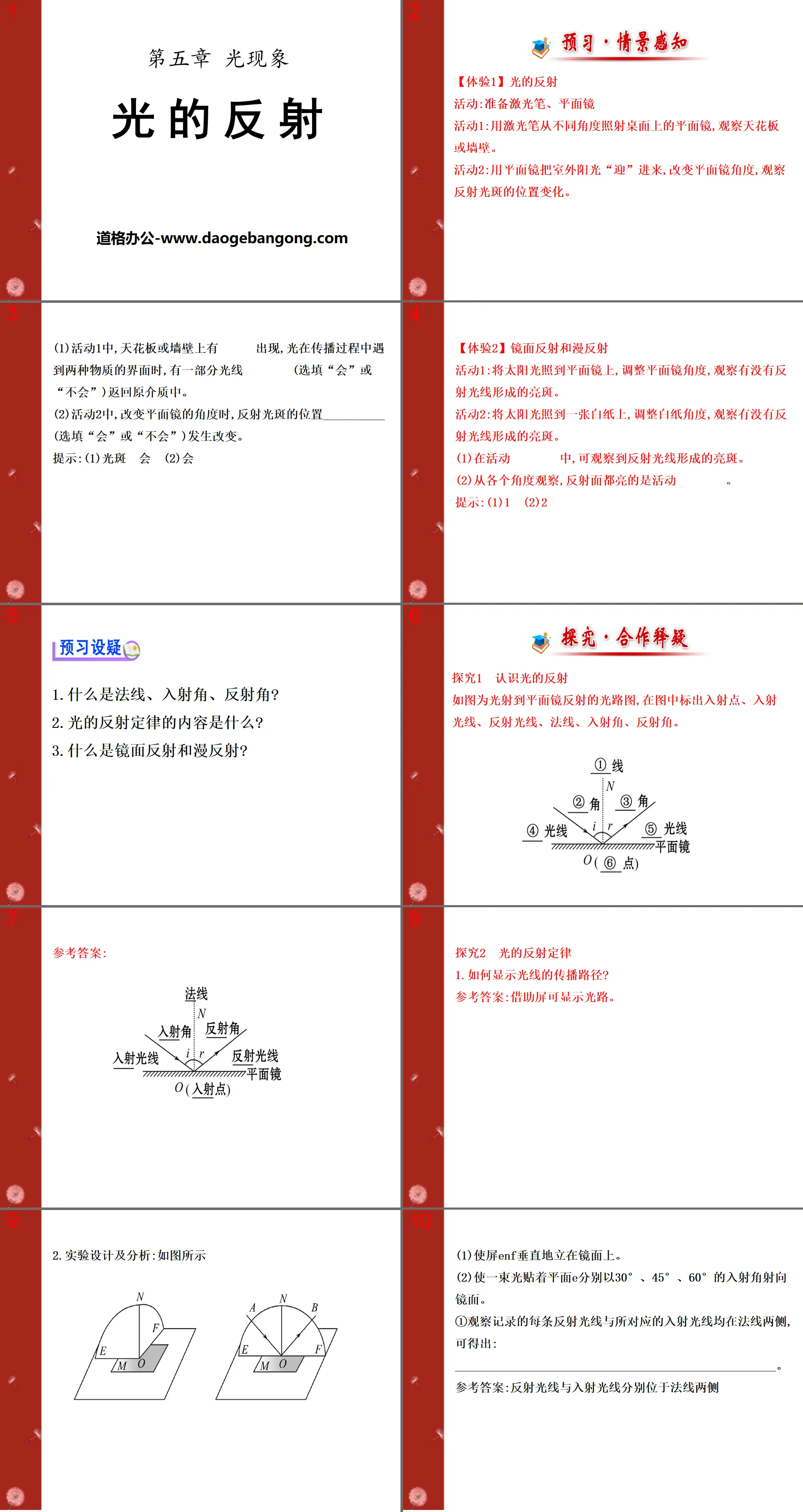 《光的反射》光现象PPT课件9
