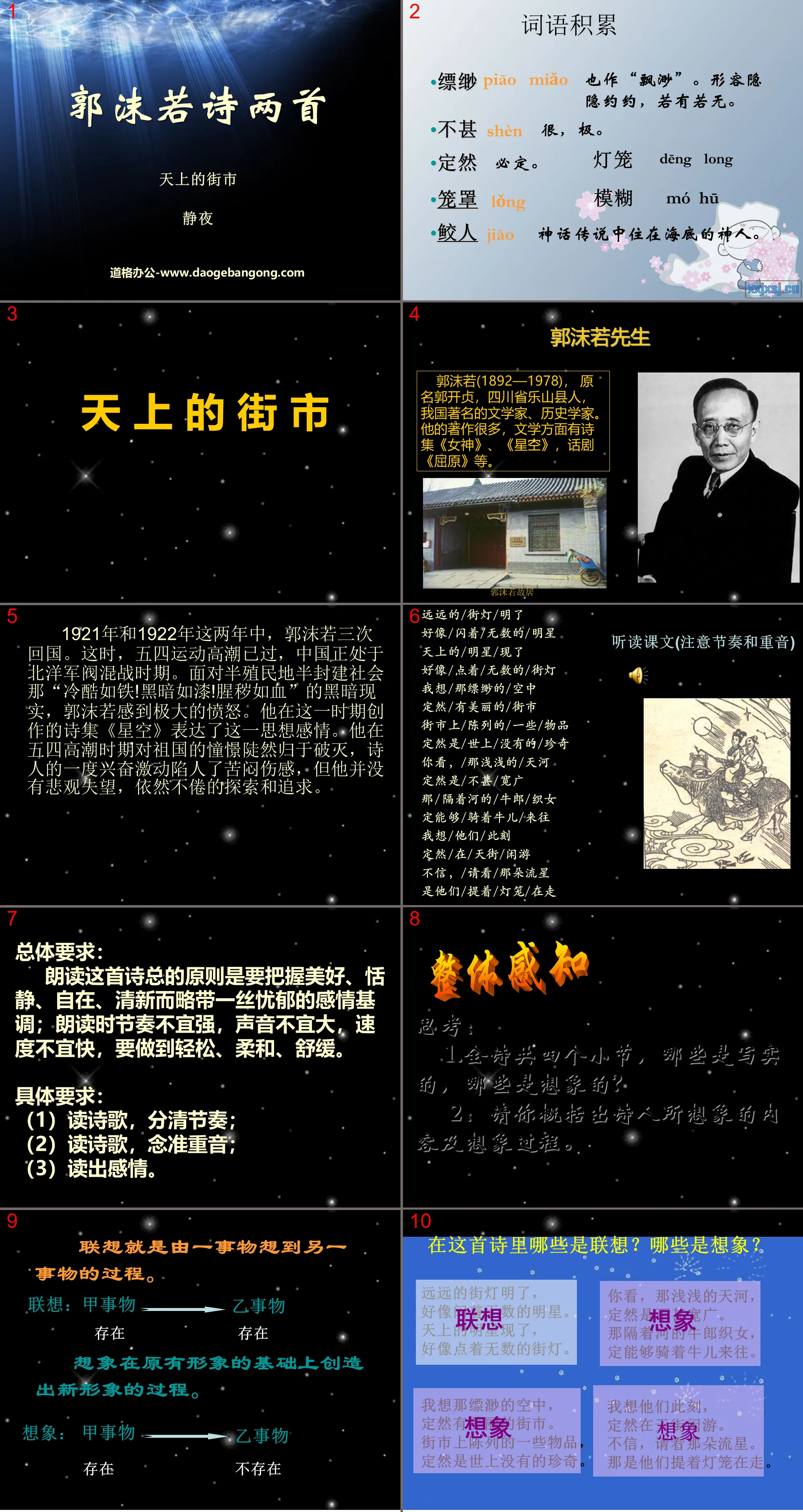 "Two Poems by Guo Moruo" PPT Courseware 4