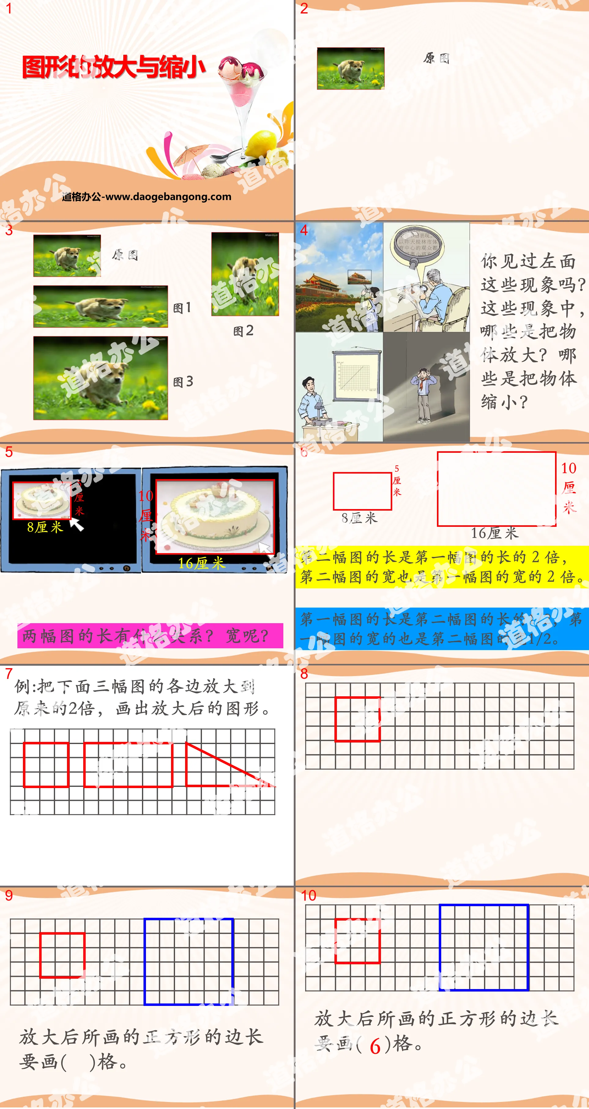 《图形的放大和缩小》PPT
