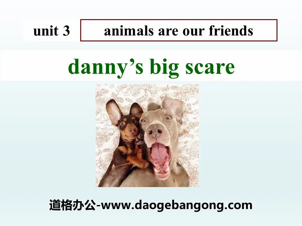 "Danny's Big Scare" Animals Are Our Friends PPT courseware