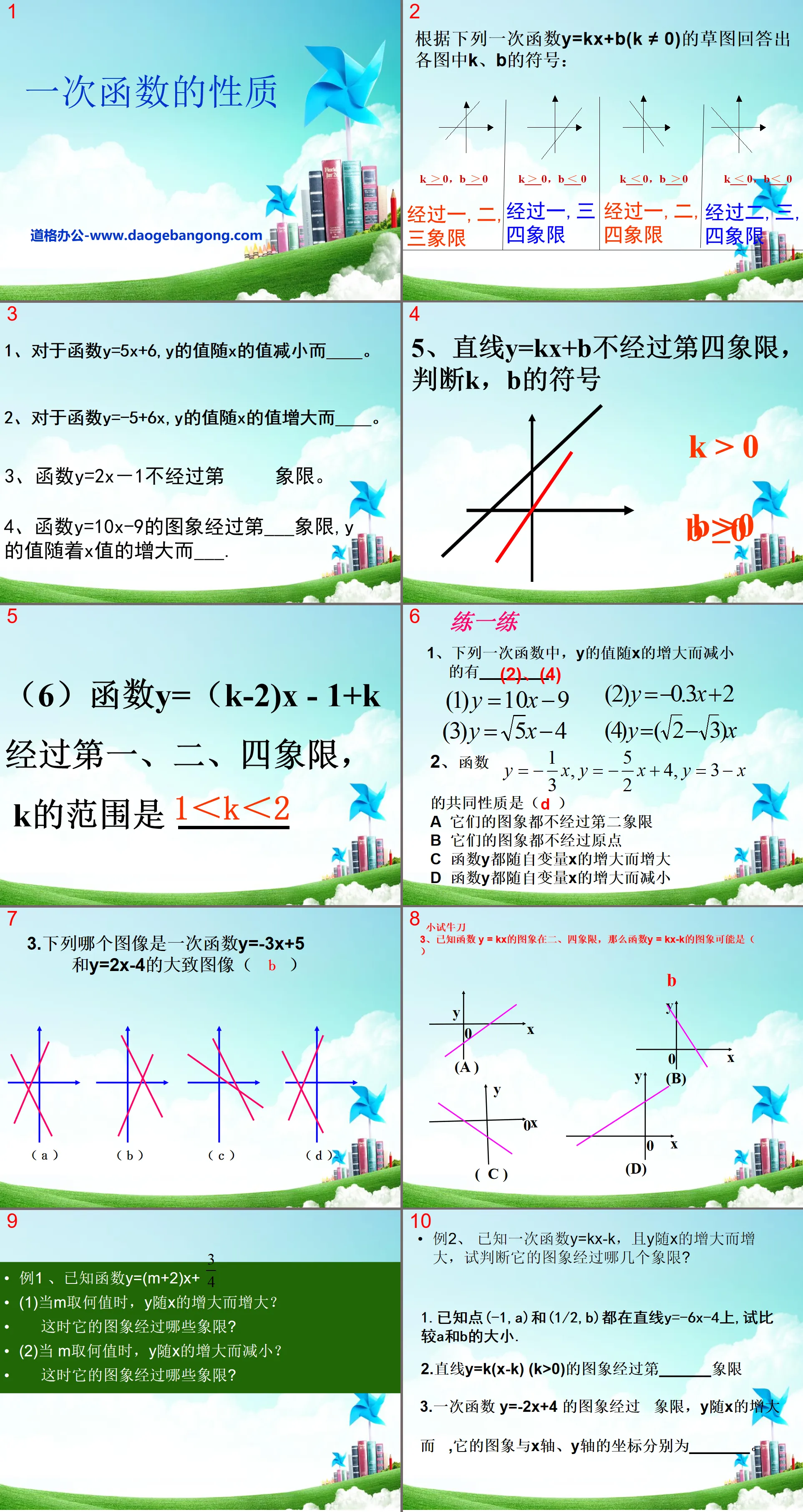 《一次函数的性质》PPT课件2
