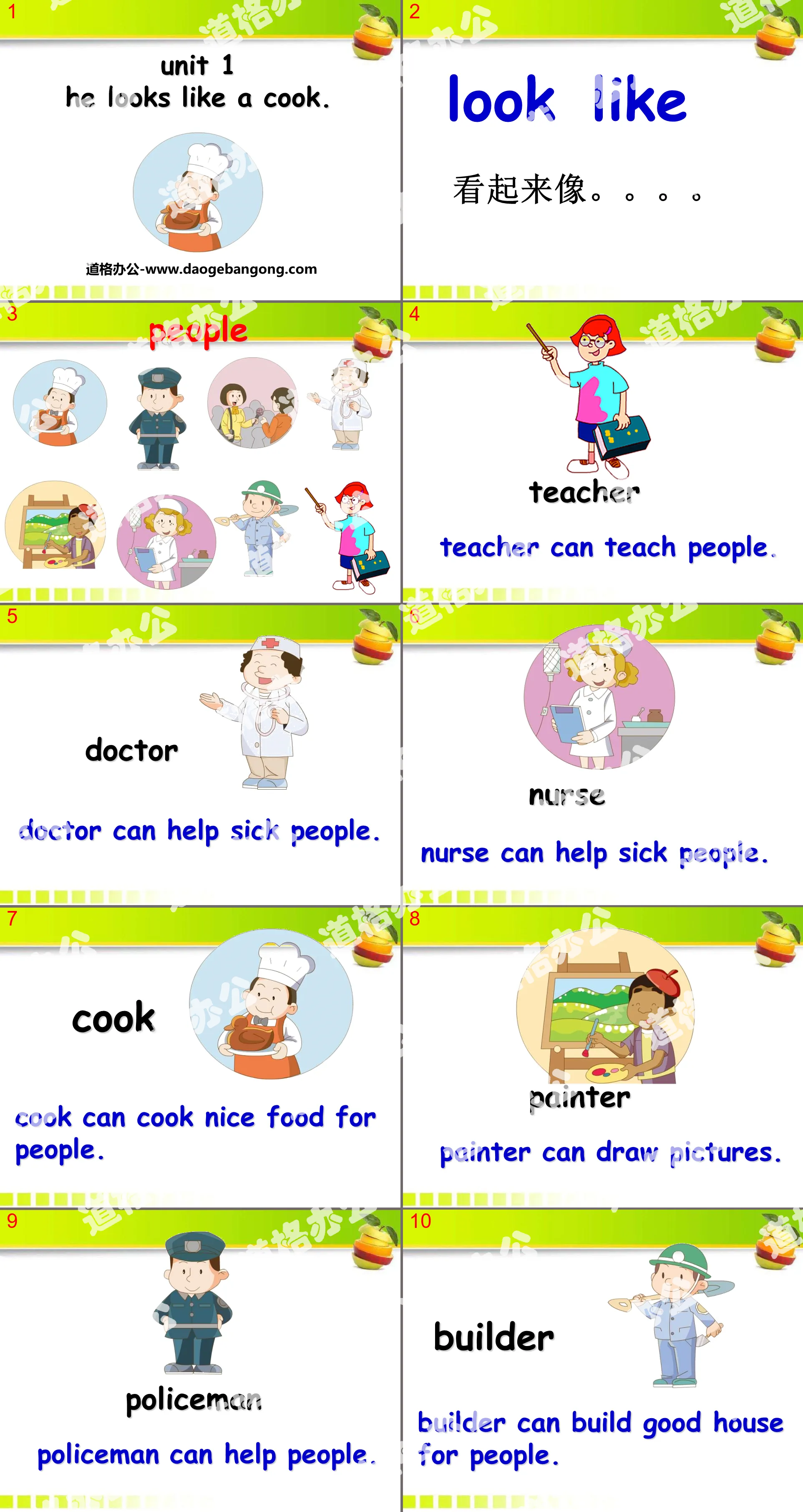 "He looks like a cook?" PPT download