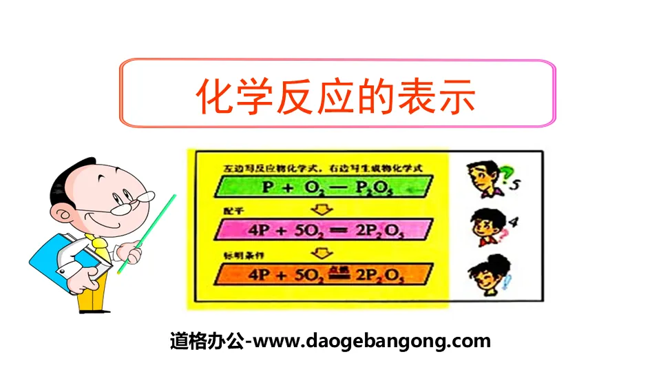 《化学反应的表示》定量研究化学反应PPT