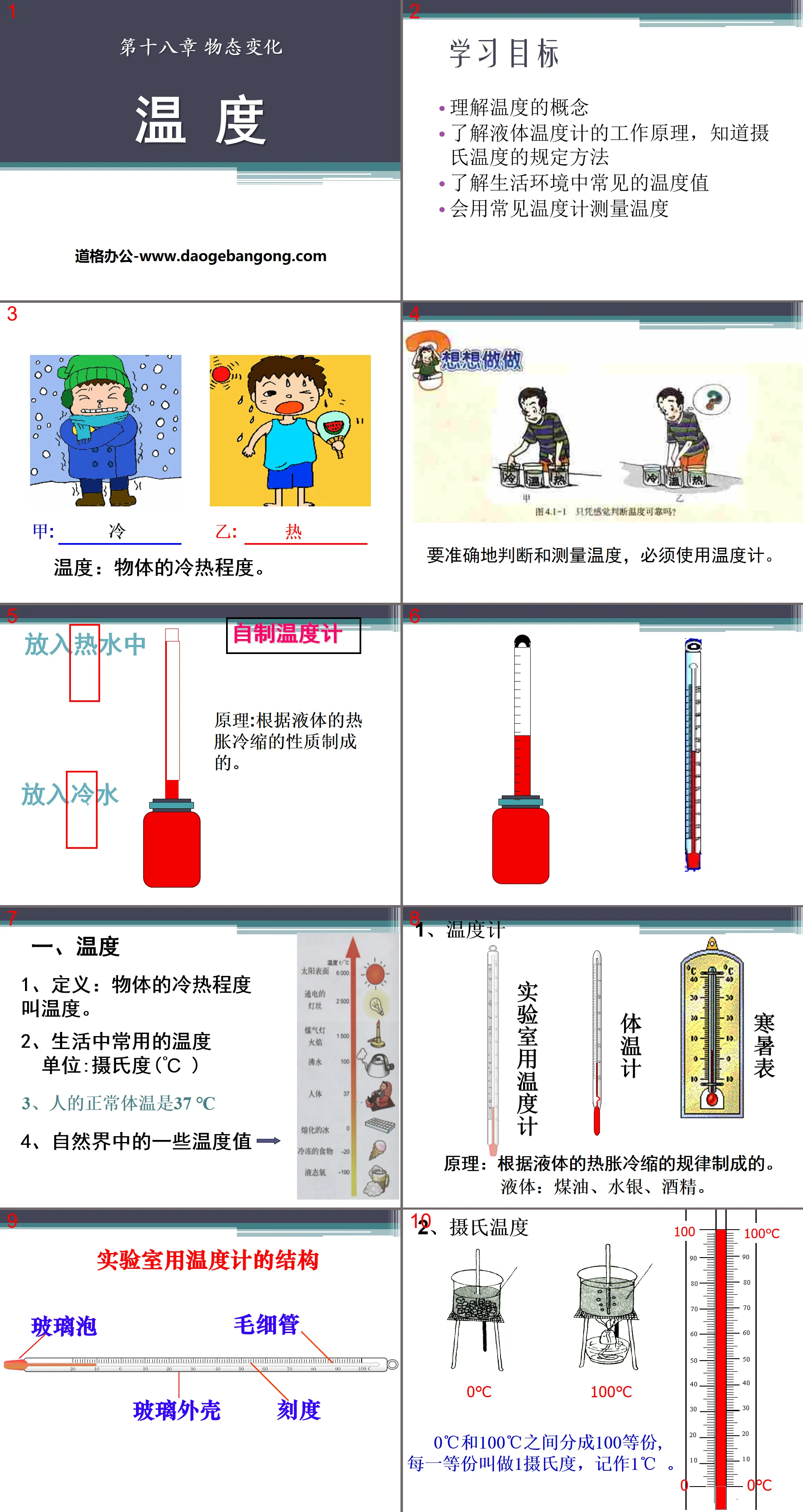 "Temperature" Changes in State of Matter PPT Courseware 8