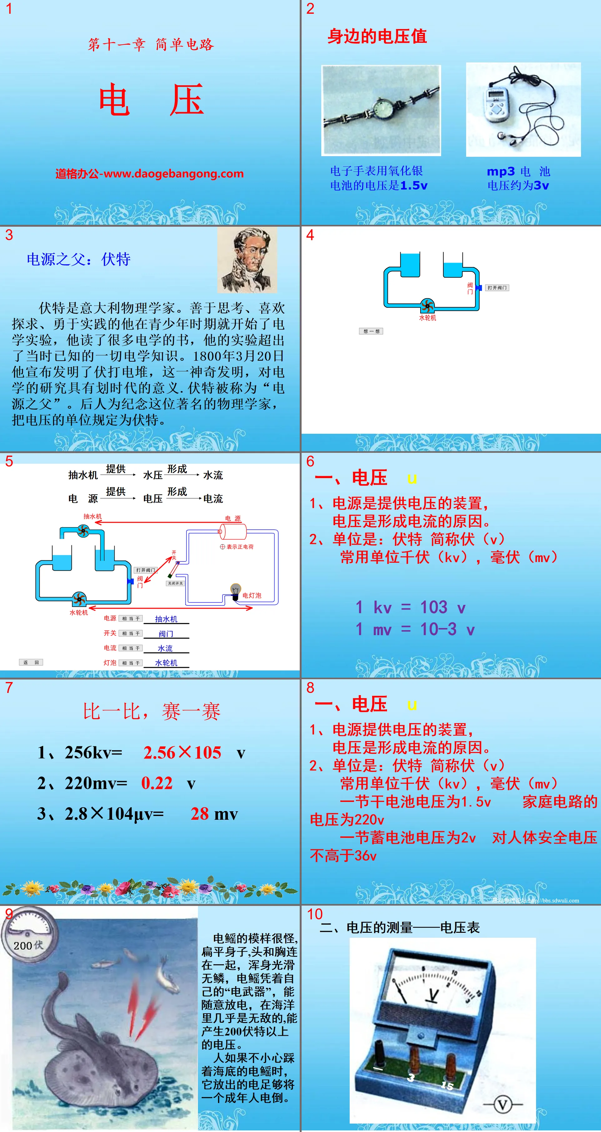 《电压》简单电路PPT课件3
