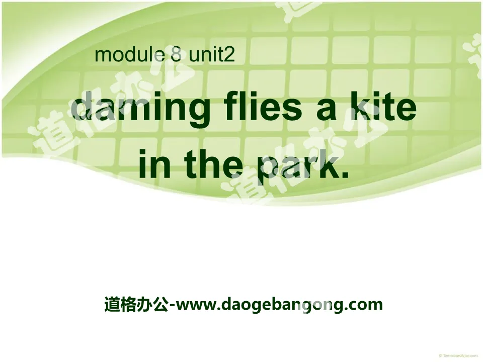 《Daming flies a kite in the park》PPT課件