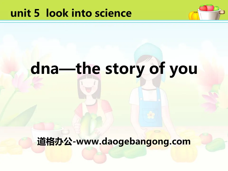 《DNA-The Story of You》Look into Science! PPT教学课件
