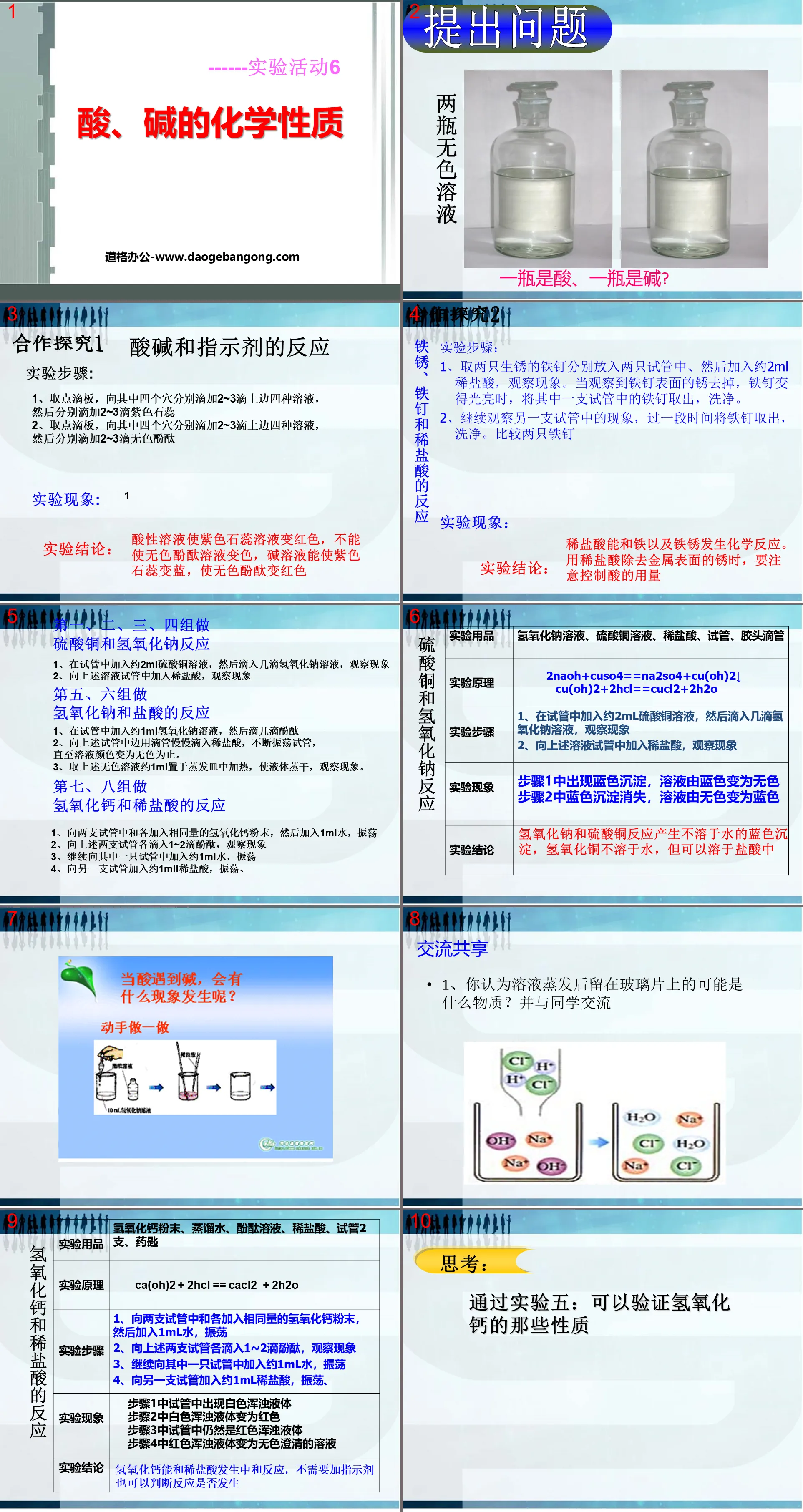 《酸、鹼的化學性質》酸和鹼PPT課件2