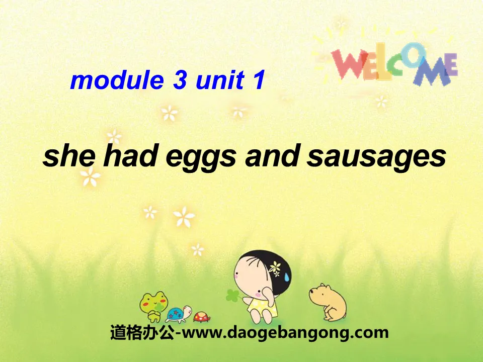 《She had eggs and sausages》PPT课件2
