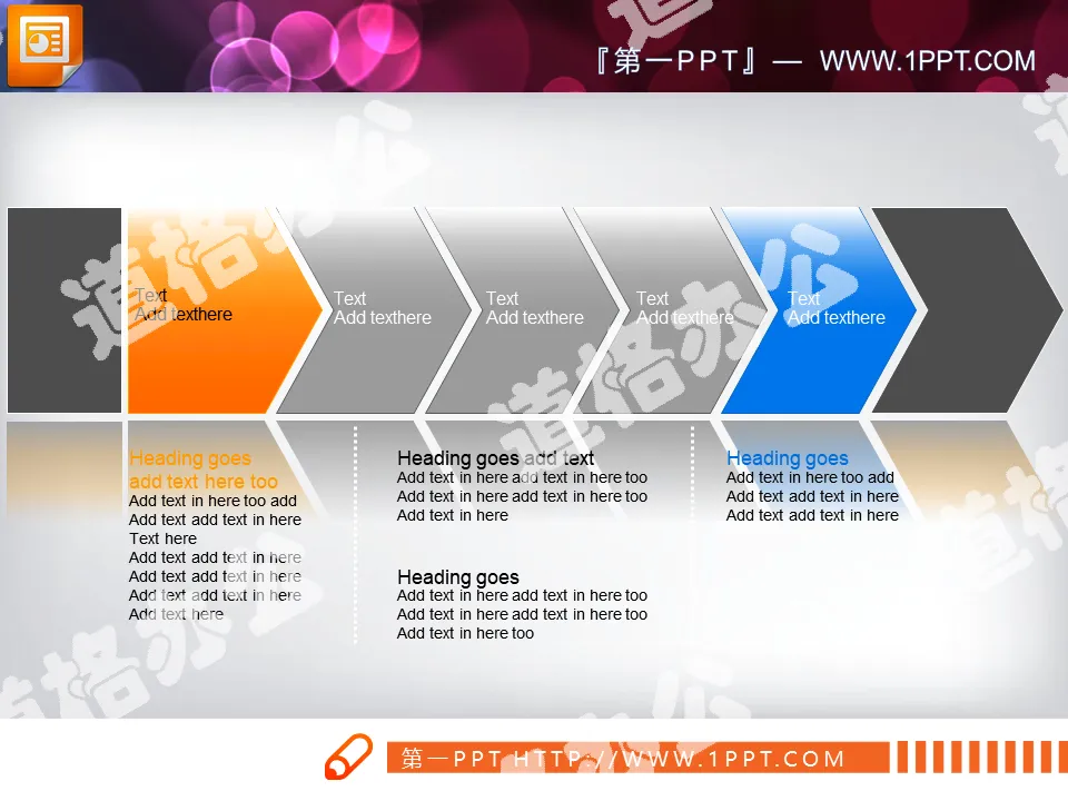 Product description flow chart slide material download