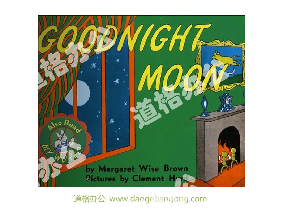 "Good Night Moon" picture book story PPT